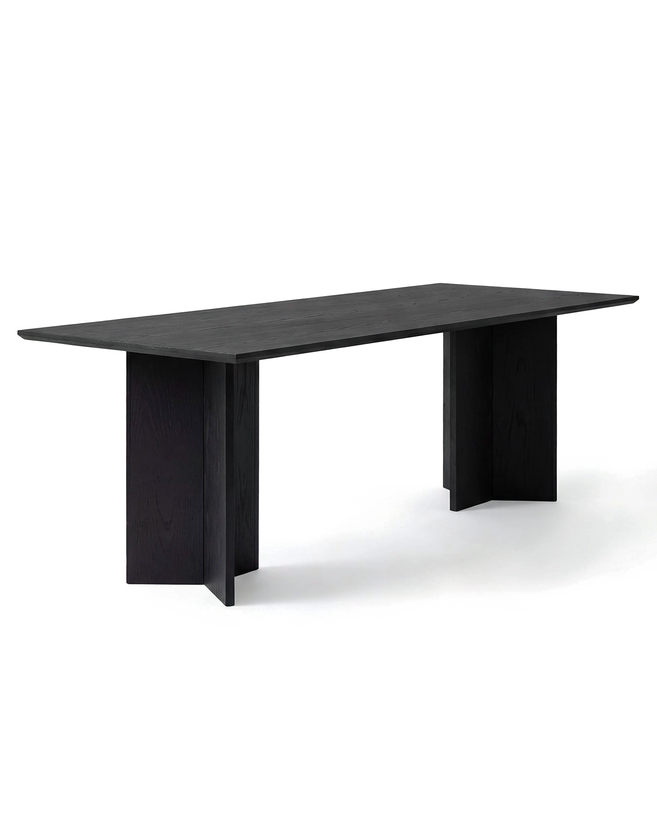 by Crea® Esstisch ANN Schwarze Eiche Massivholz