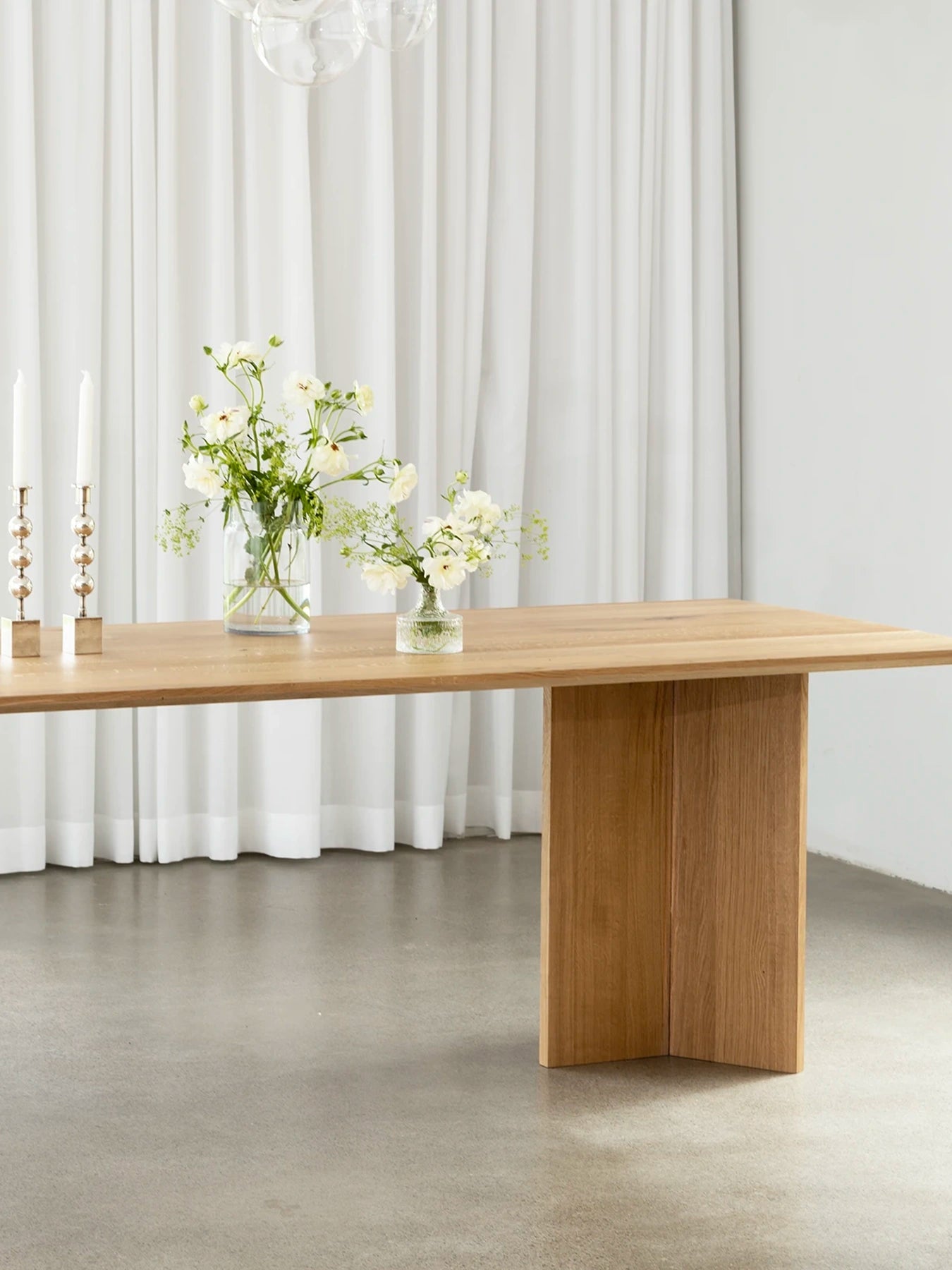 by Crea® Esstisch ANN Eiche Natur Massivholz