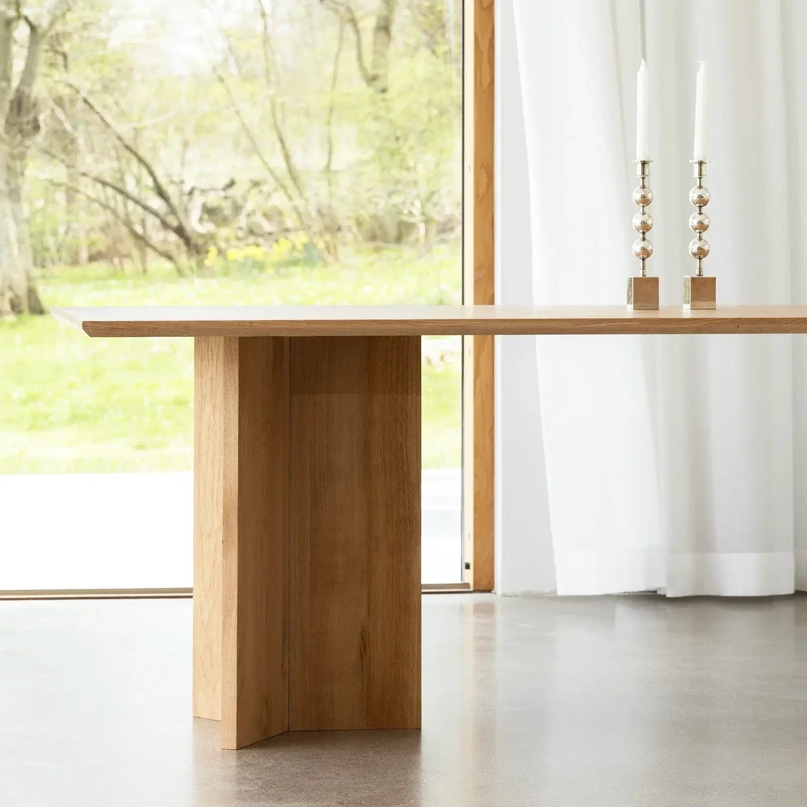 by Crea® Esstisch ANN Eiche Natur Massivholz