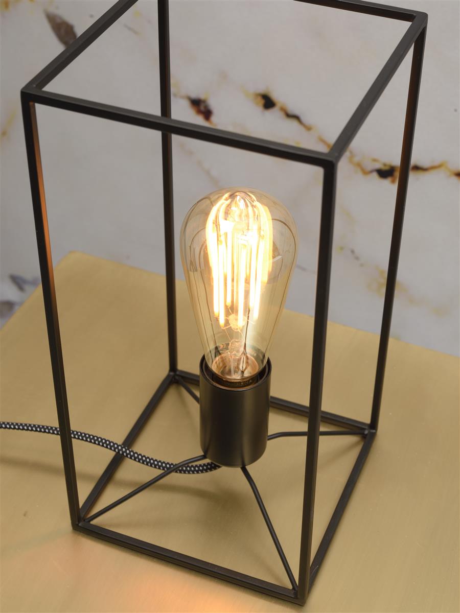 It's about RoMi Tischlampe ANTWERP schwarz | 15x15x30cm