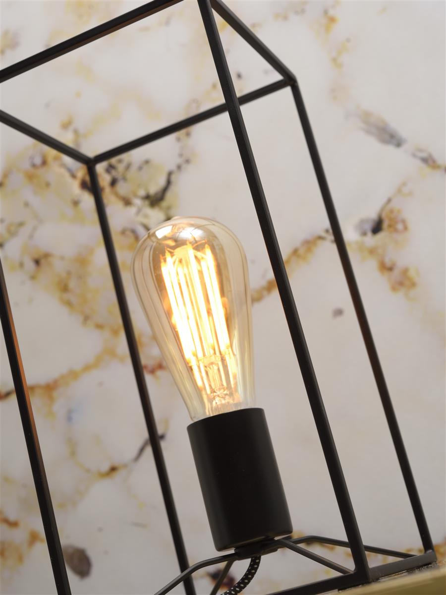 It's about RoMi Tischlampe ANTWERP schwarz | 15x15x30cm
