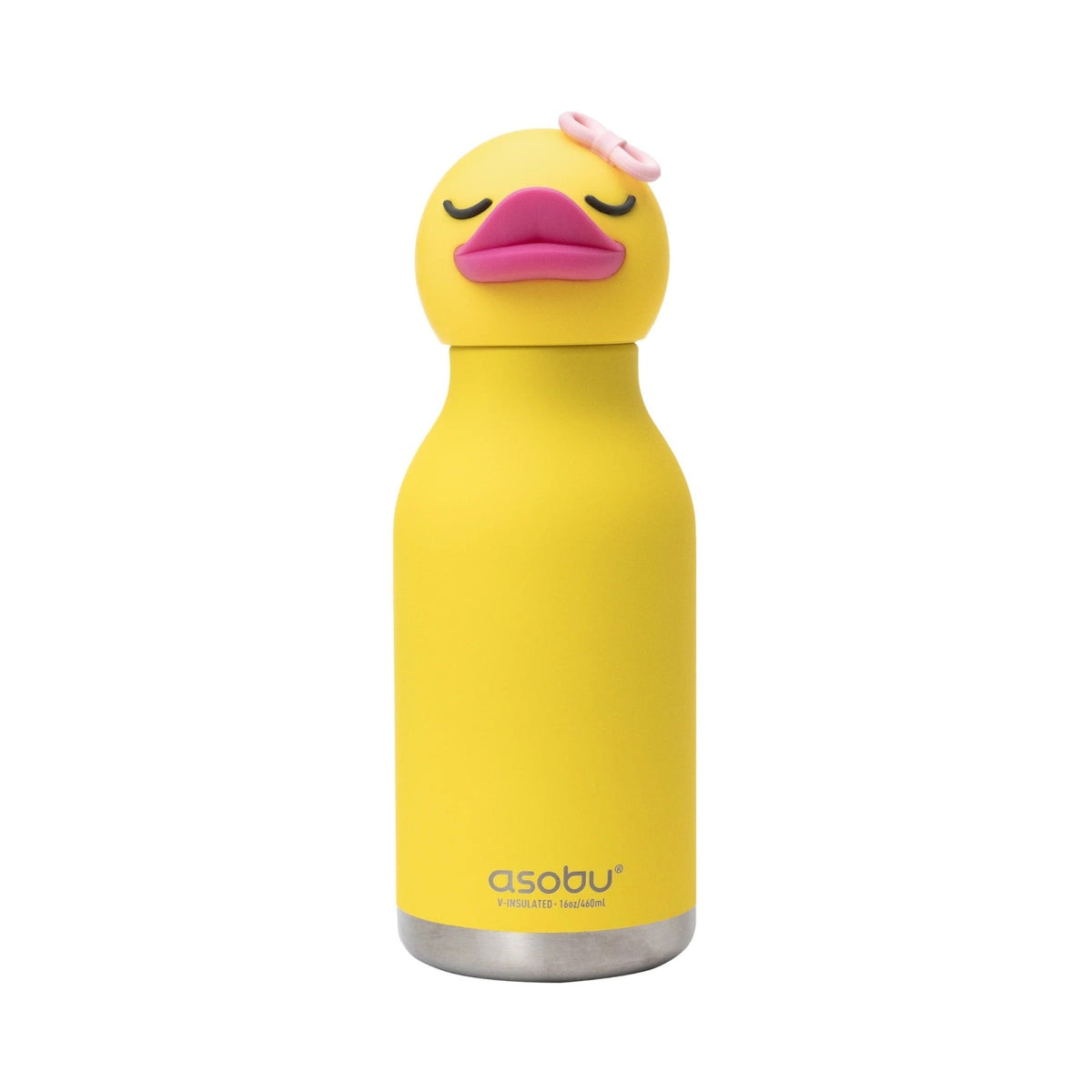 Asobu® Kindertrinkflasche BESTIE mit Strohhalm 460ml - ENTE - Sir Henrys