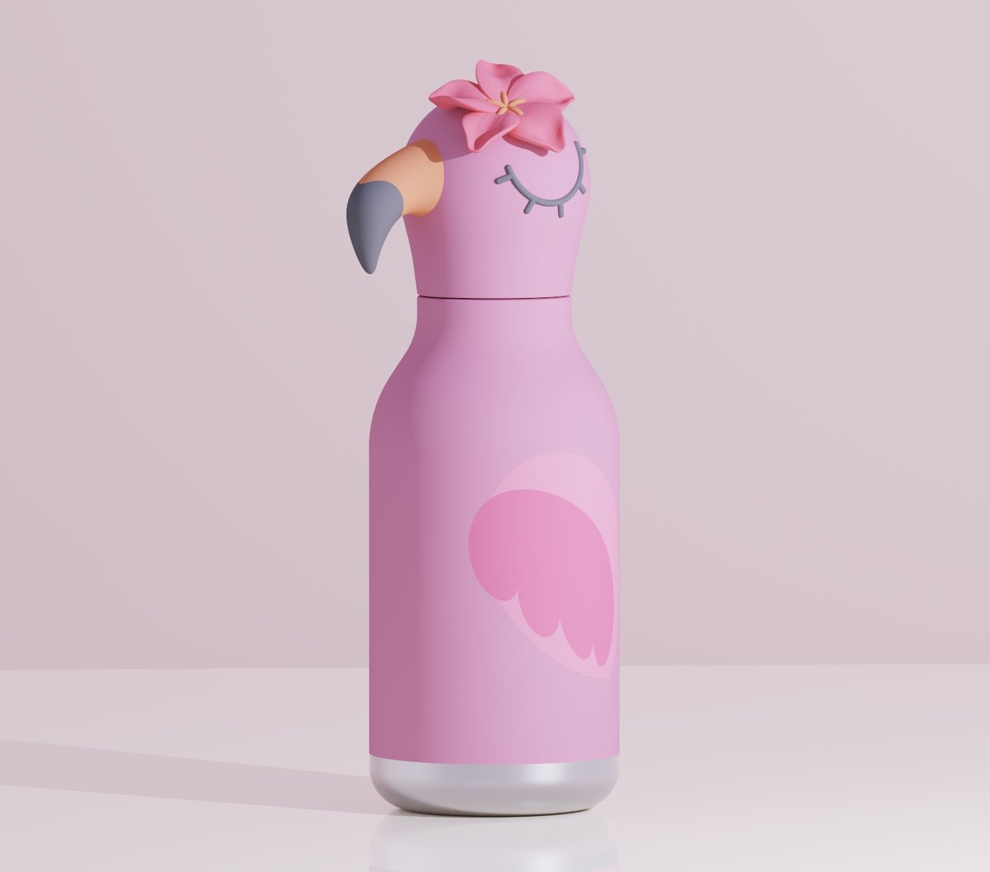 Asobu® Kindertrinkflasche BESTIE mit Strohhalm 460ml - FLAMINGO - Sir Henrys