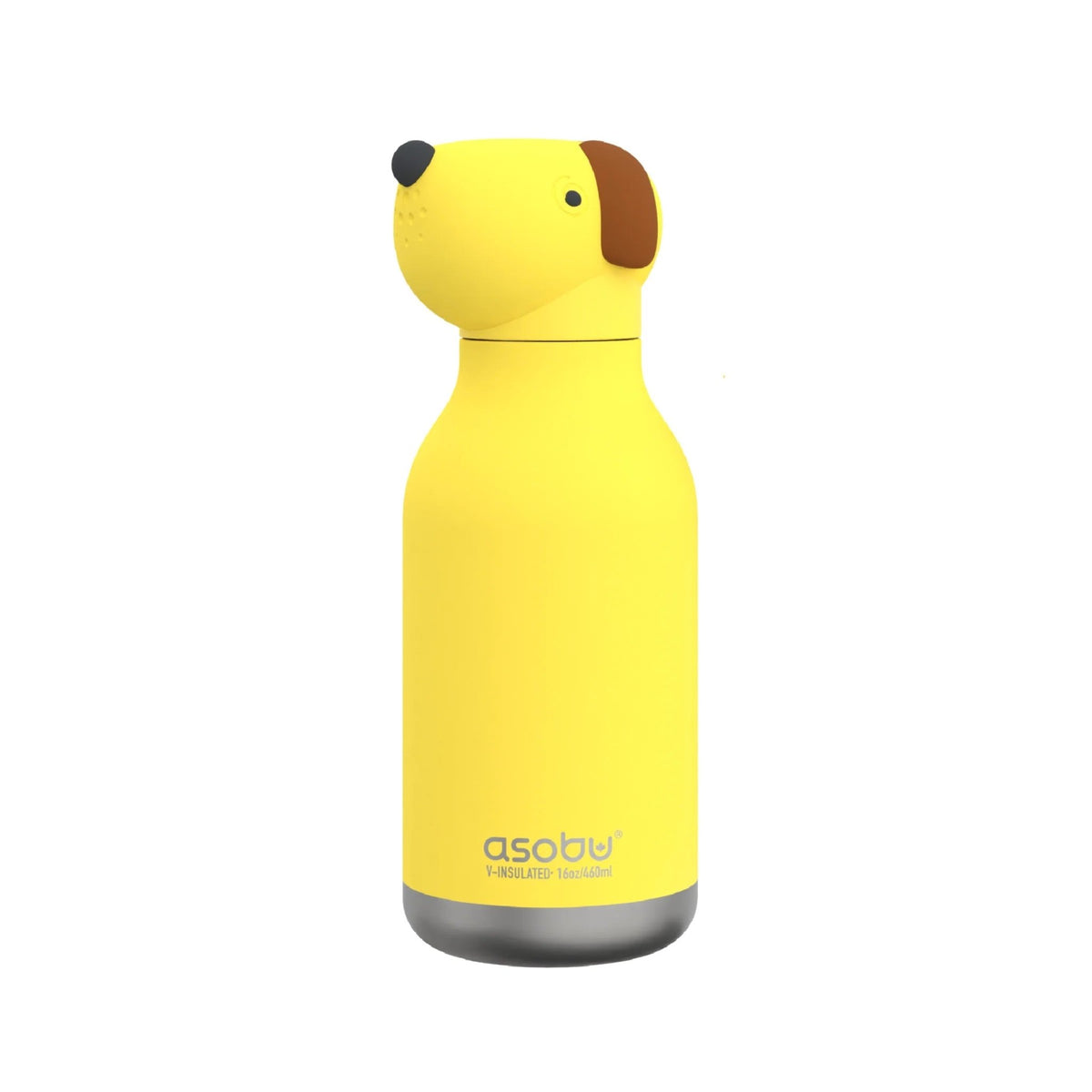 Asobu® Kindertrinkflasche BESTIE mit Strohhalm 460ml - HUND - Sir Henrys