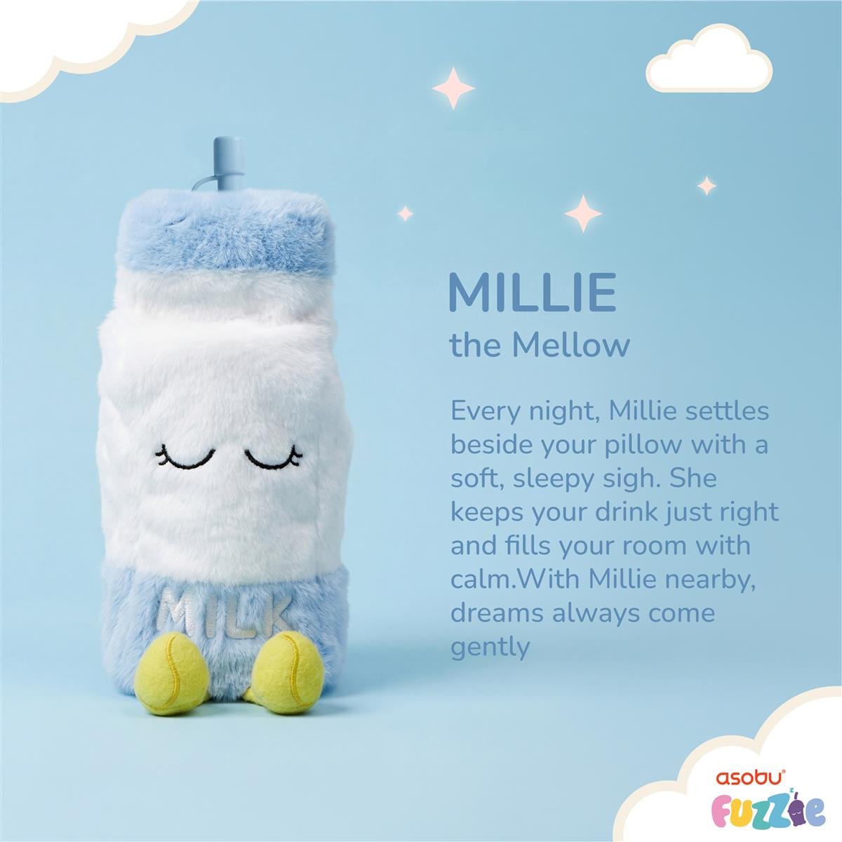 Asobu® Kindertrinkflasche MILLIE THE MELLOW FUZZIE 360ml - Sir Henrys