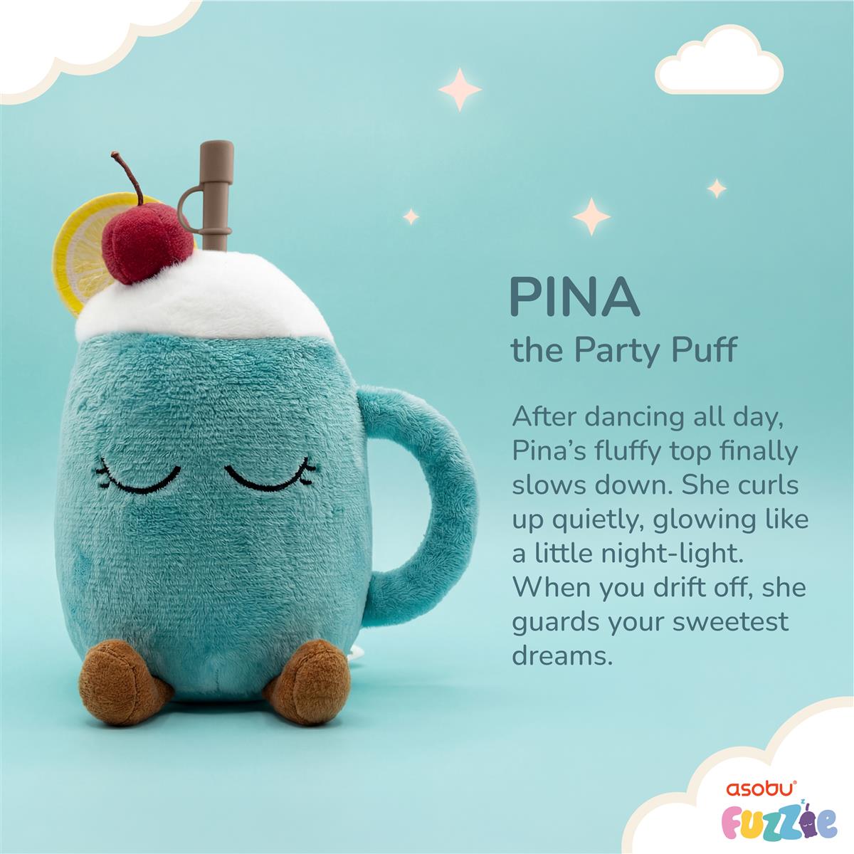 Asobu® Kindertrinkflasche PINA THE PARTY PUFF FUZZIE 360ml - Sir Henrys