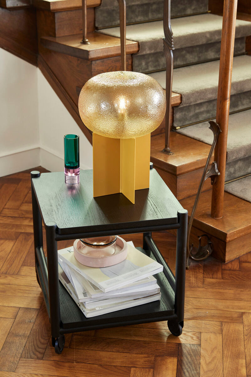 Hübsch Vase Teelichthalter ASTRO grün pink | Ø5x15cm