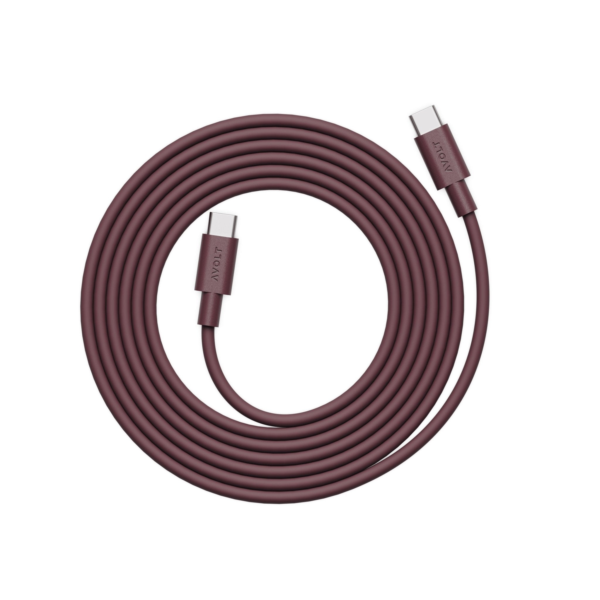 AVOLT USB - C Kabel 2m Mulberry Red - Sir Henrys