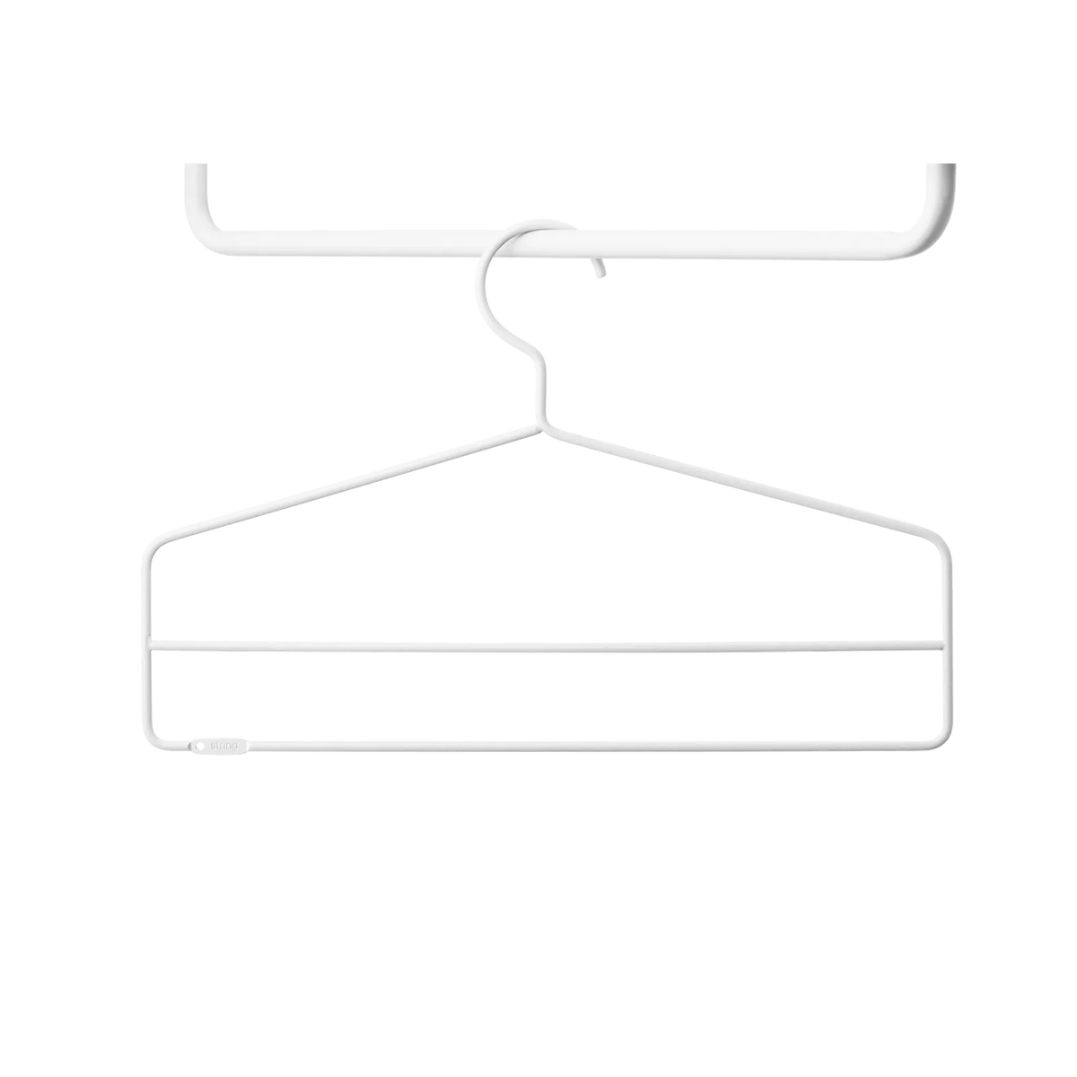 String Furniture KleiderHaken B41 x H26, Weiß, 4er Pack