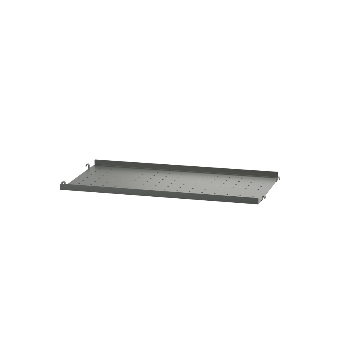 String Furniture Regalboden aus Metall niedrige Kante B58 x T30, Dunkelgrau