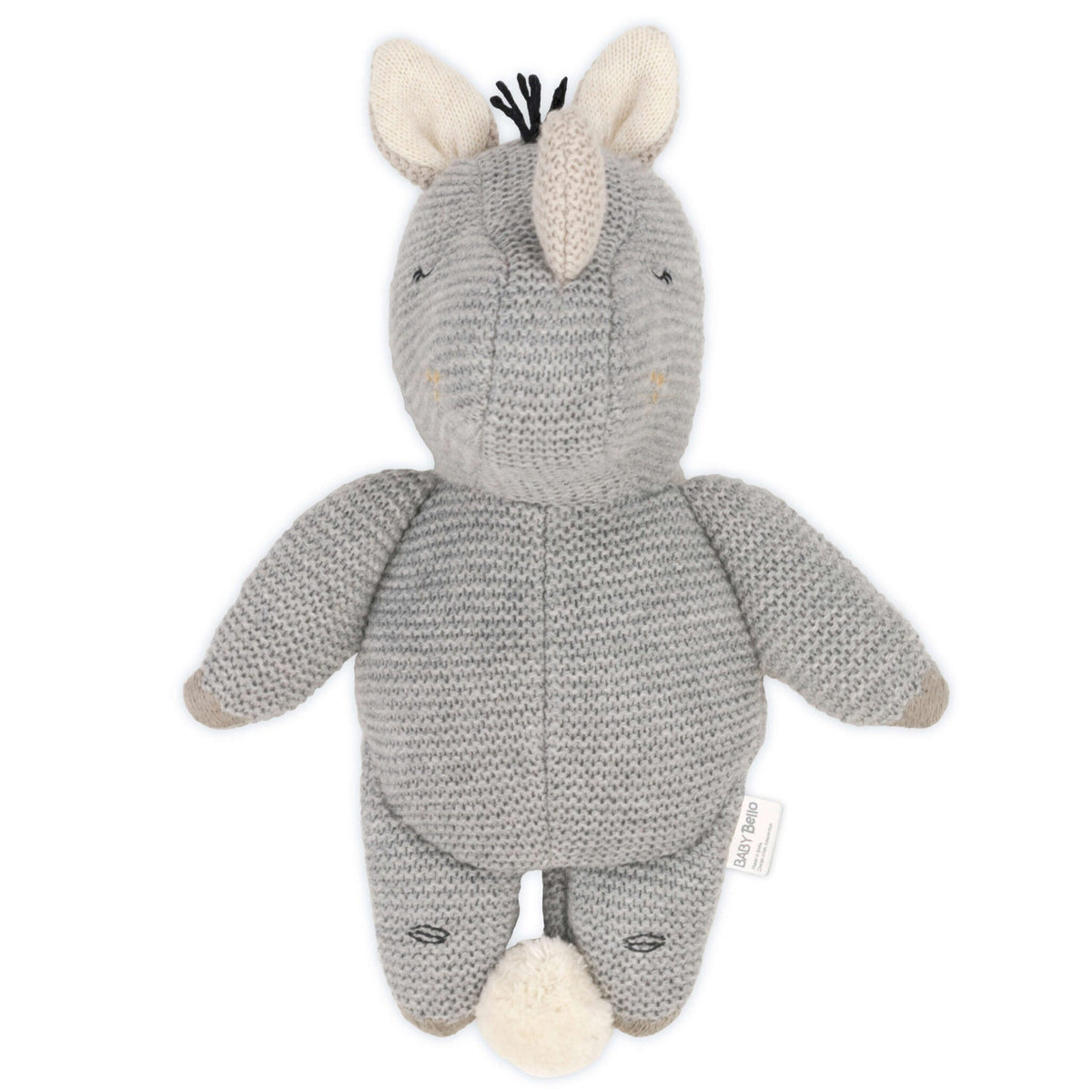 Baby Bello Kuscheltier RUBY THE RHINO grau | 7x14x18cm - Sir Henrys