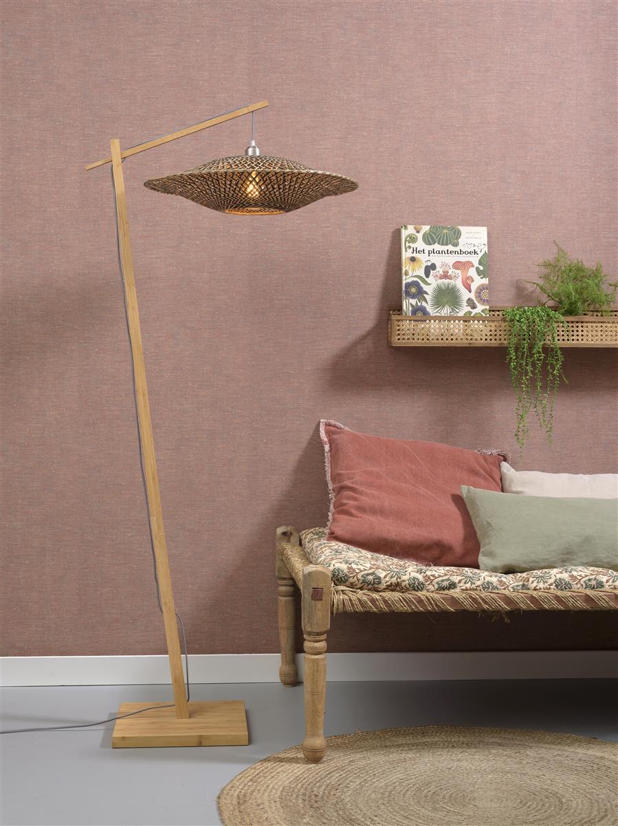 Good&Mojo Stehlampe BALI schwarz | 80x60x176cm