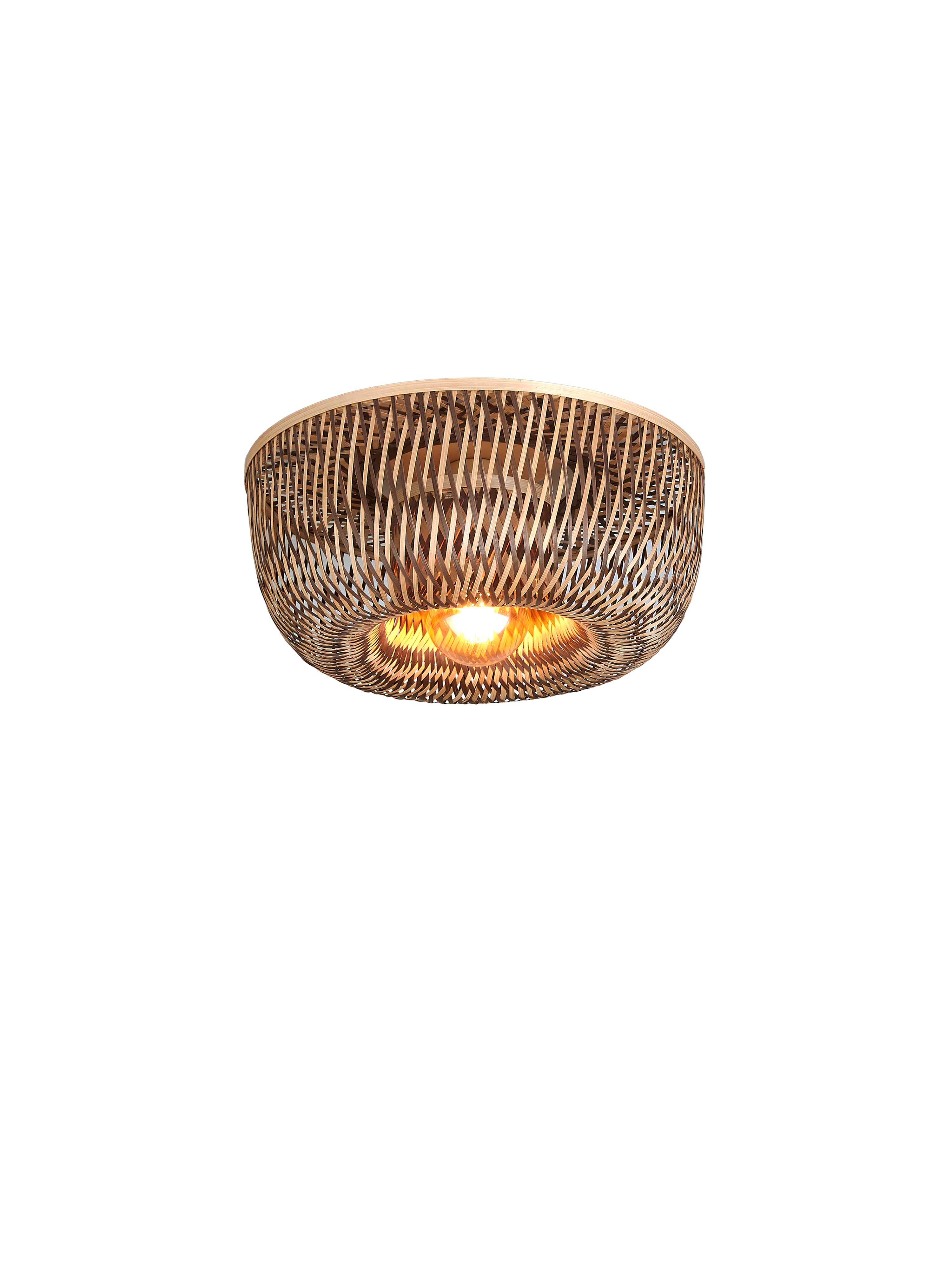 Good&Mojo Deckenlampe BARBADOS natur/braun | 17x35x17cm