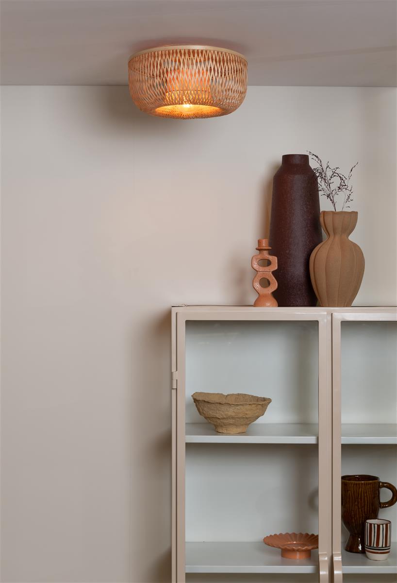 Good&Mojo Deckenlampe BARBADOS natur | 17x35x17cm