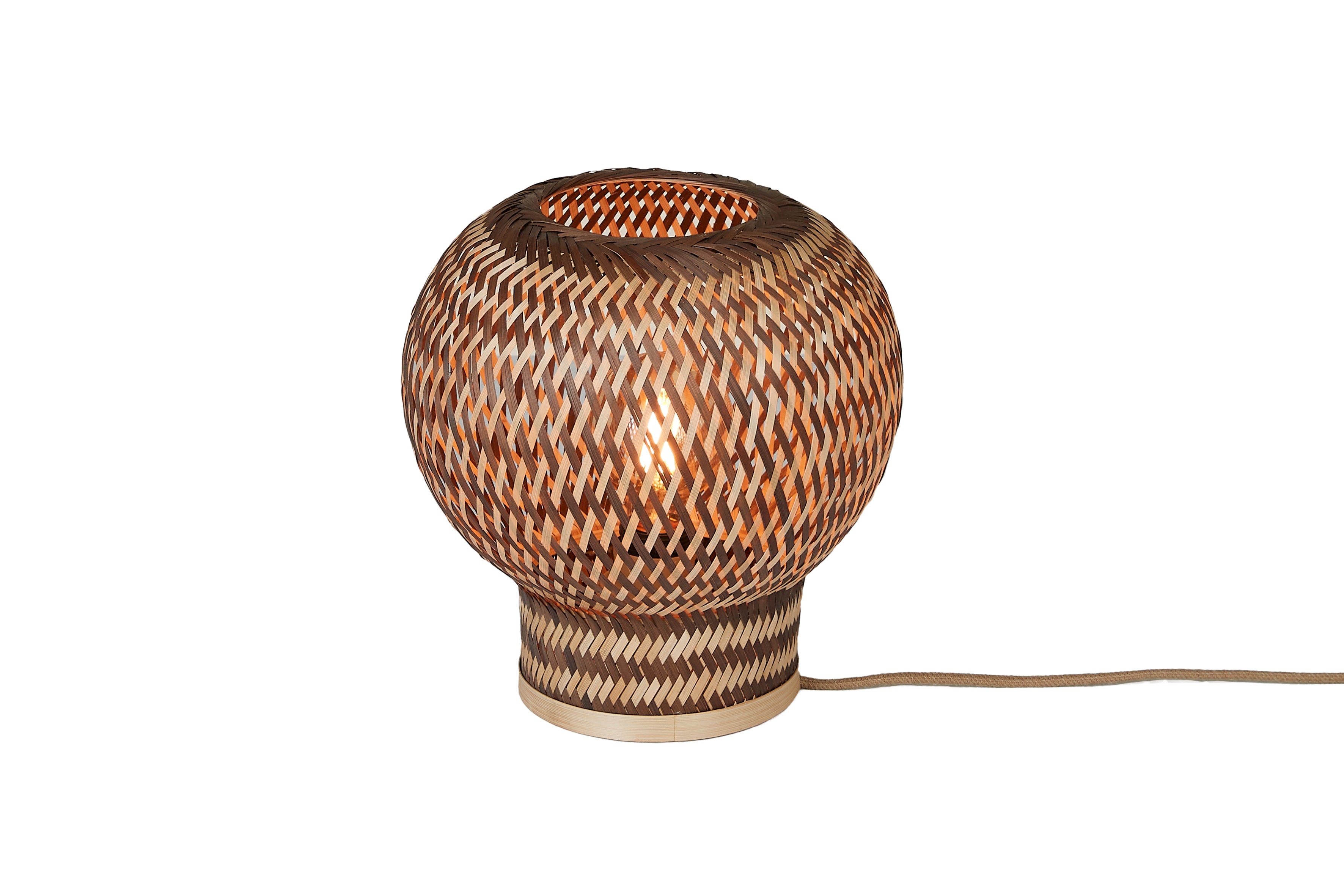 Good&Mojo Tischlampe BARBADOS natur/braun | 27x25x27cm