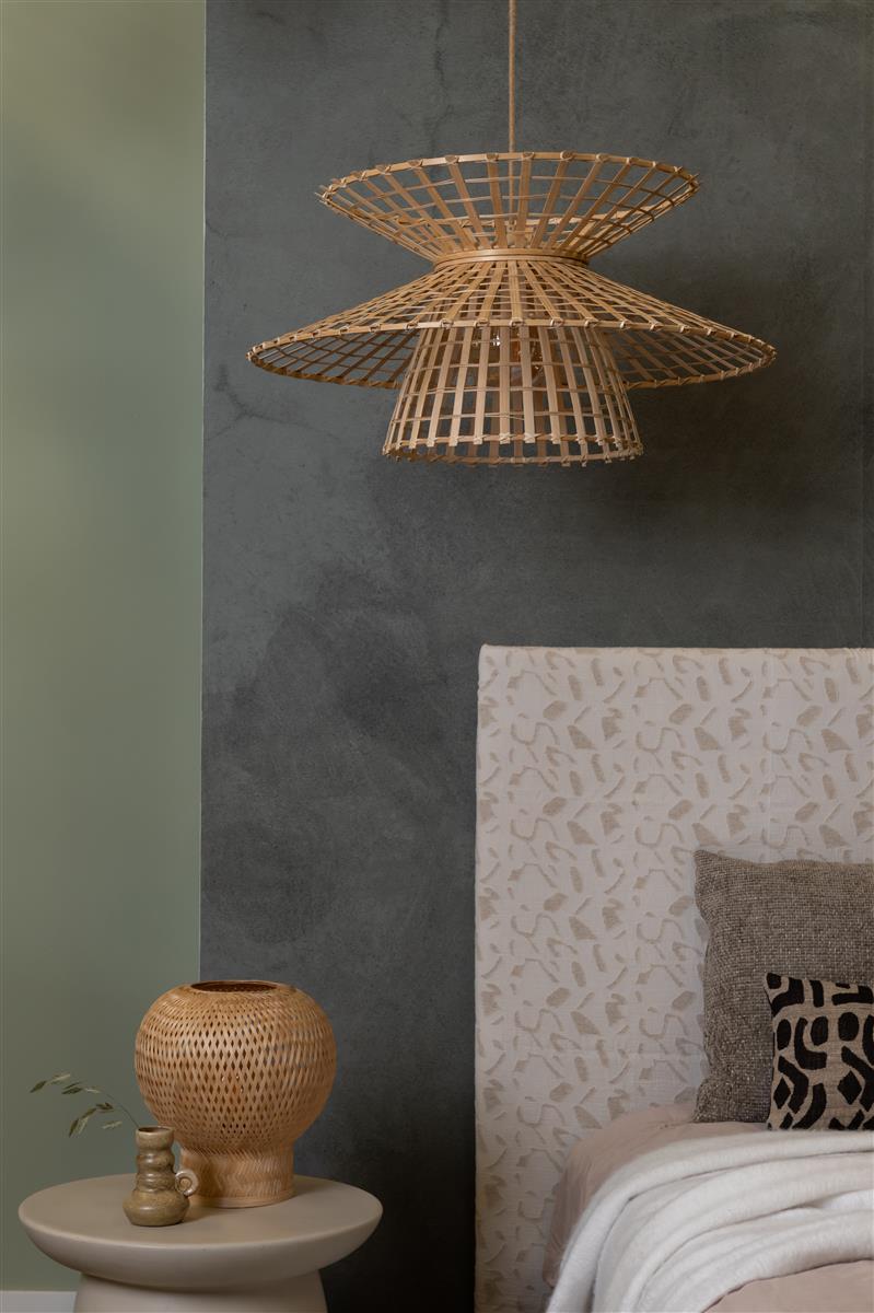 Good&Mojo Tischlampe BARBADOS natur | 27x25x27cm