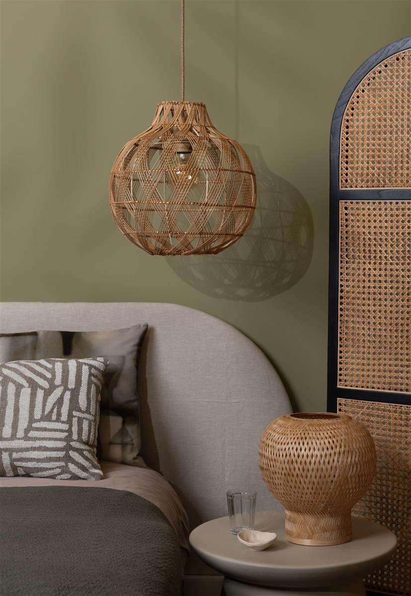 Good&Mojo Tischlampe BARBADOS natur | 27x25x27cm