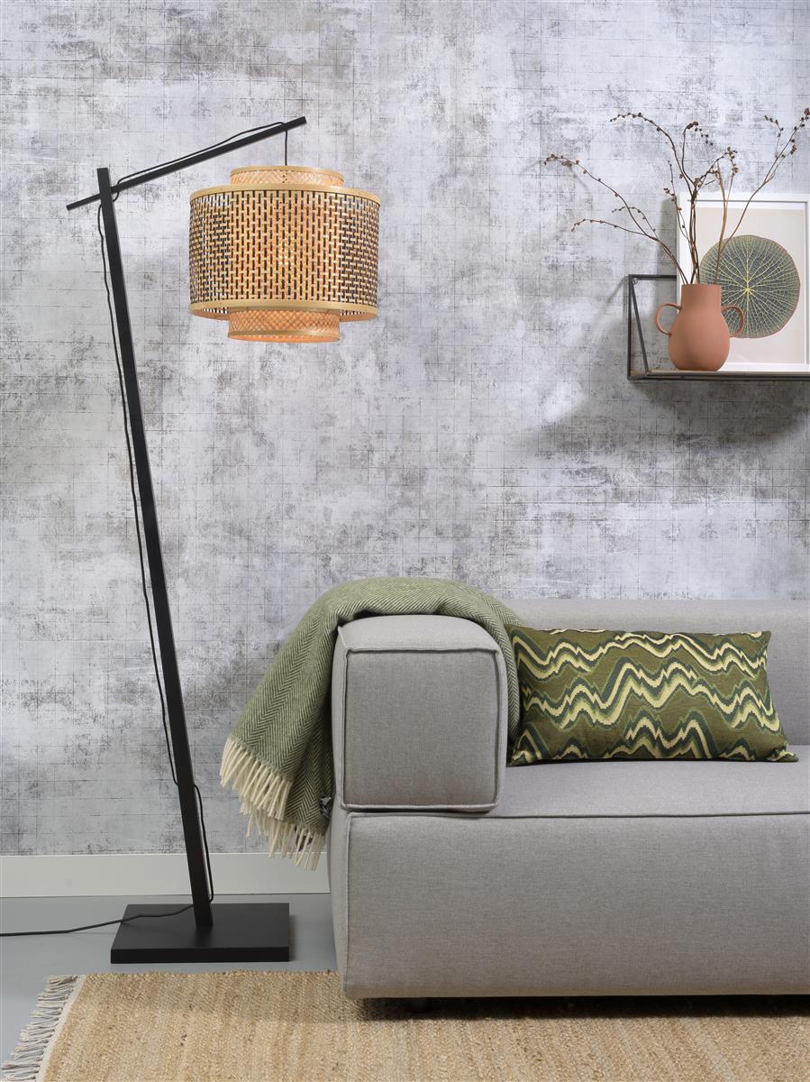 Good&Mojo Stehlampe BHUTAN schwarz | 68x40x176cm