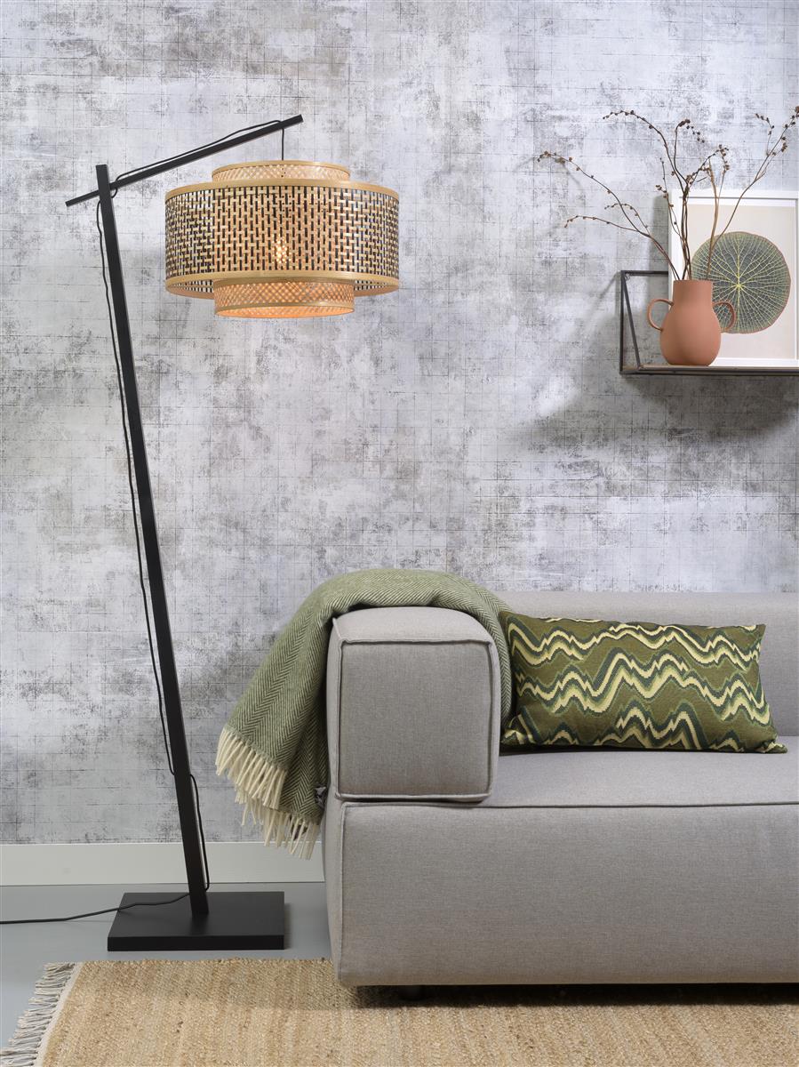 Good&Mojo Stehlampe BHUTAN schwarz | 75x30x176cm