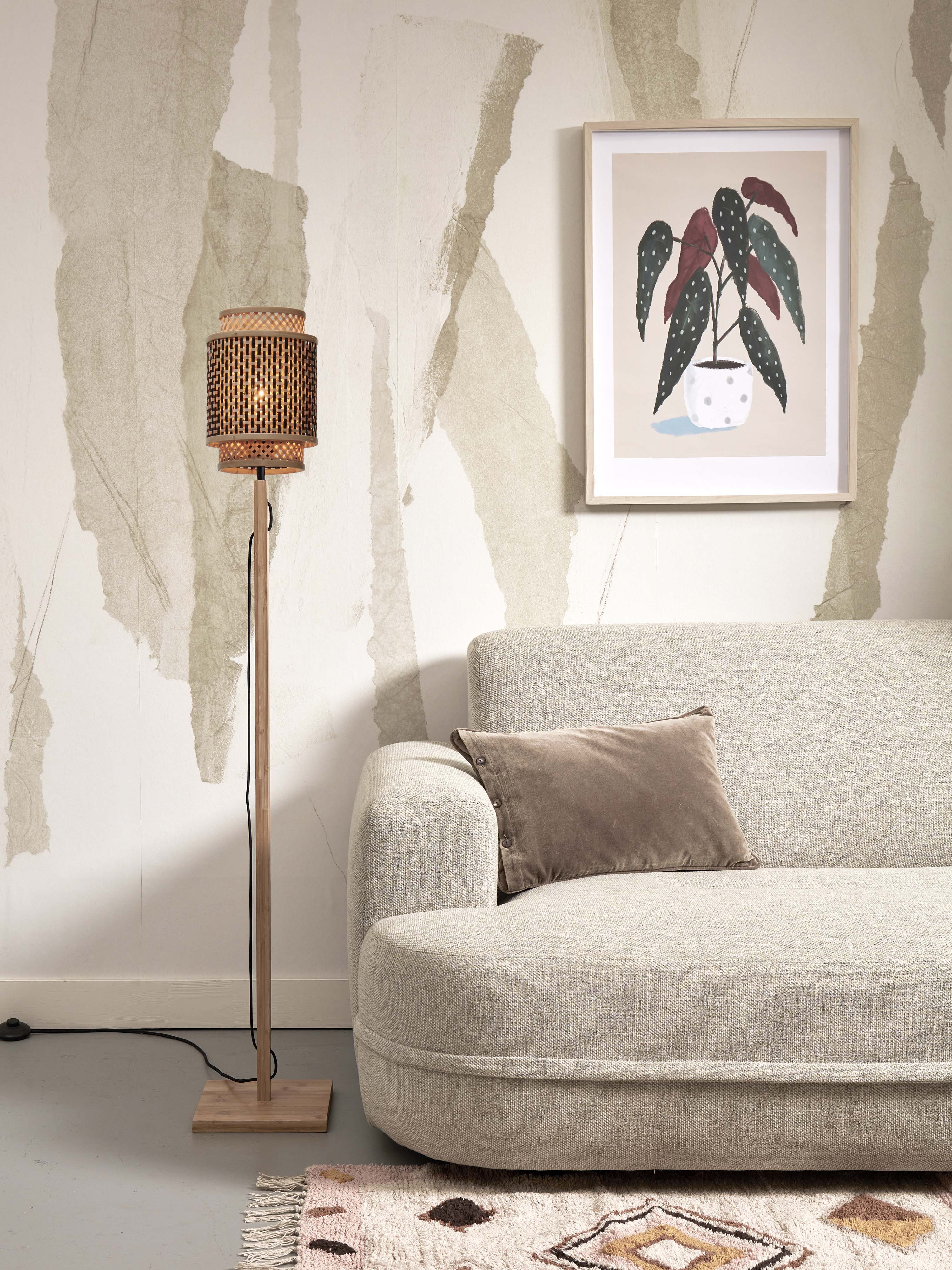 Good&Mojo Stehlampe BHUTAN braun | 20x20x135cm