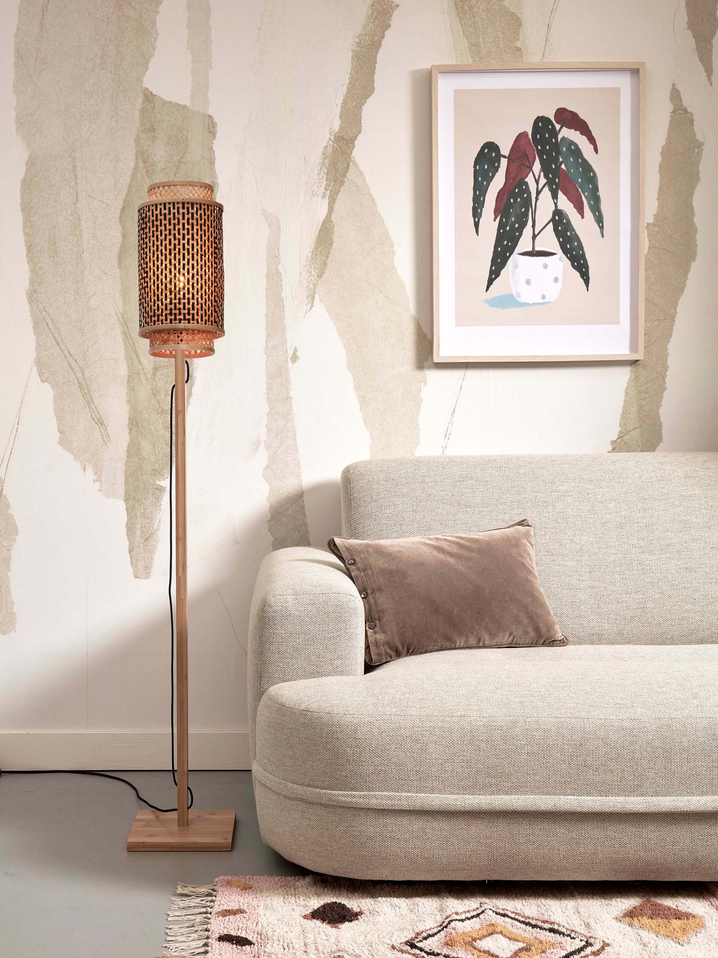 Good&Mojo Stehlampe BHUTAN braun | 20x20x145cm