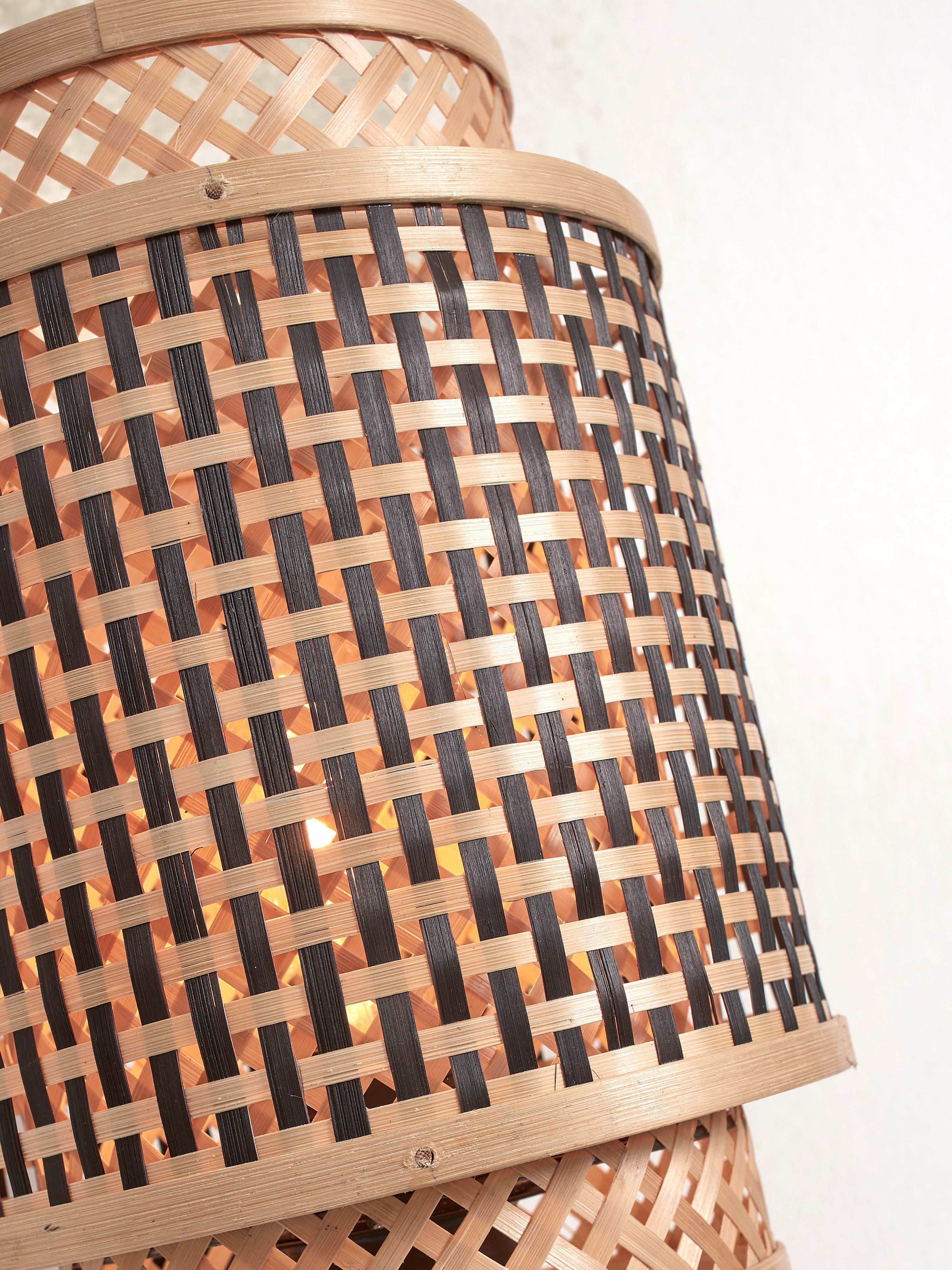 Good&Mojo Tischlampe BHUTAN braun | 22x22x45cm
