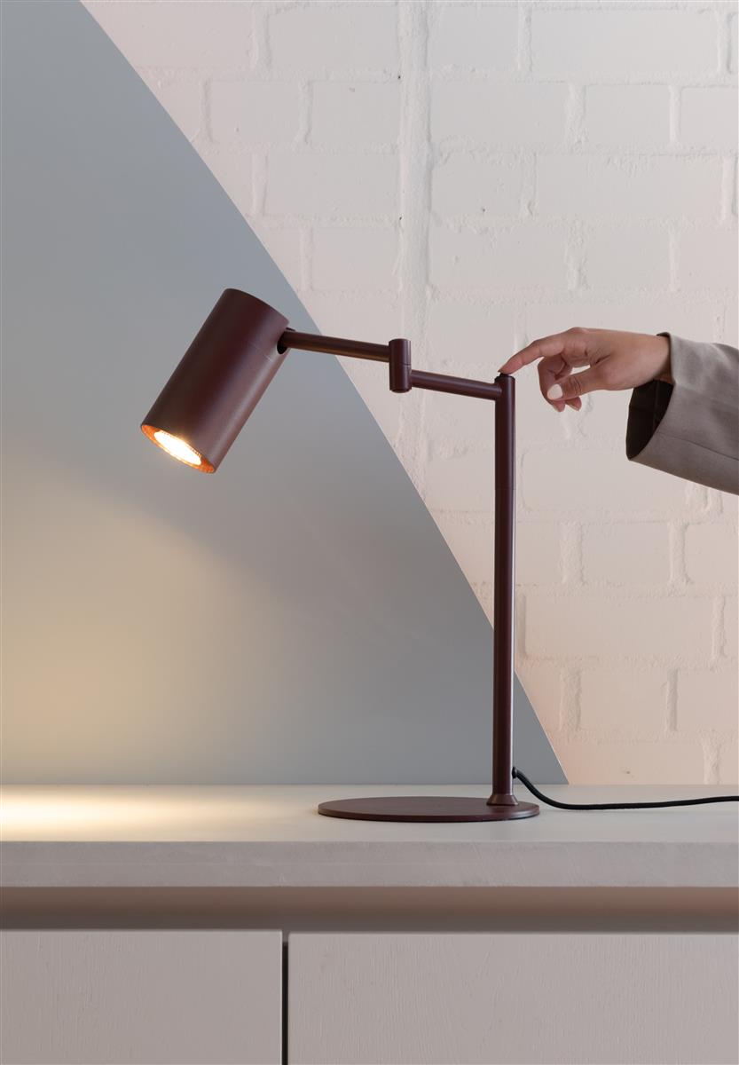 It's about RoMi Tischlampe BILBAO burgund | 35x20x47,5cm