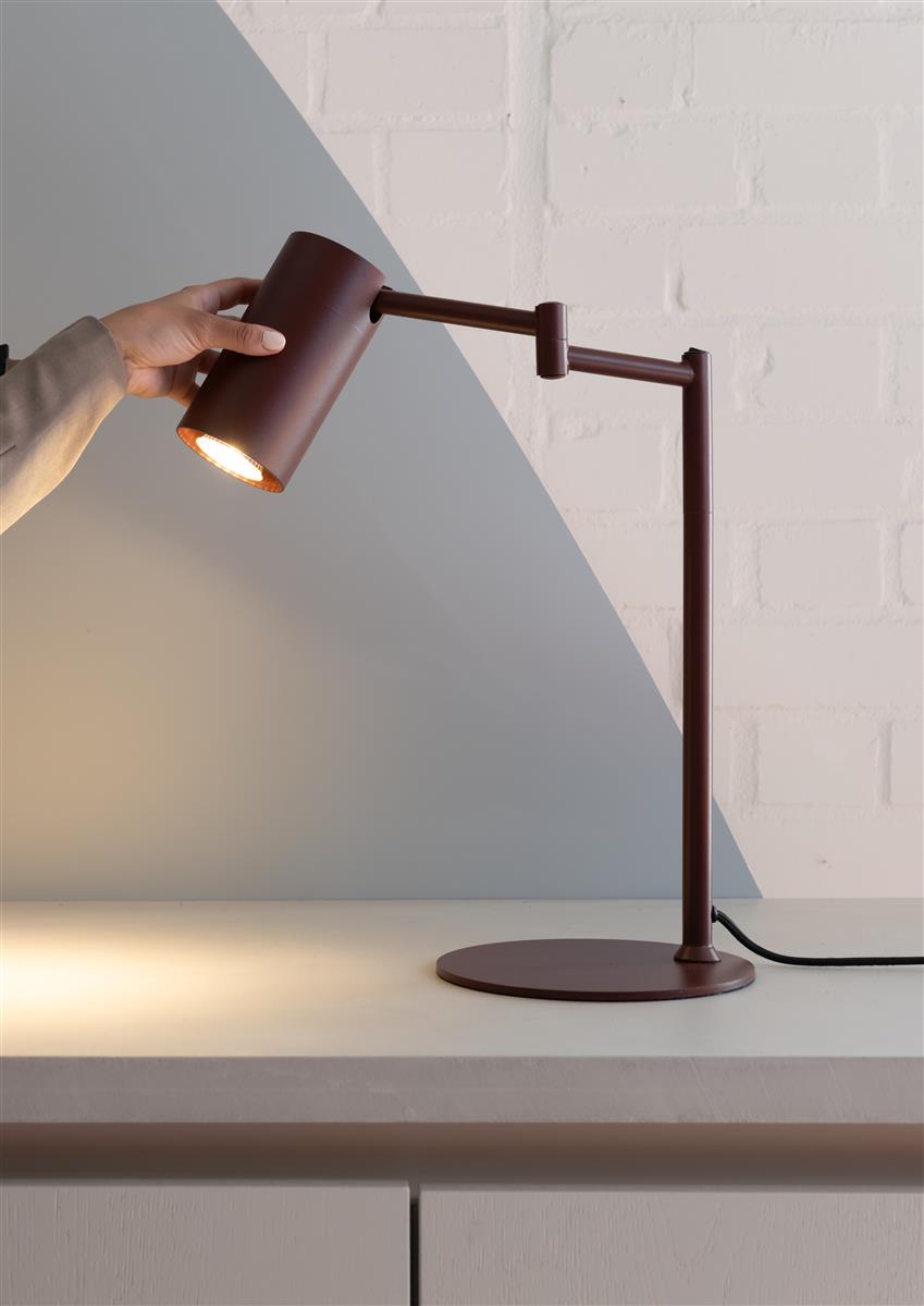 It's about RoMi Tischlampe BILBAO burgund | 35x20x47,5cm