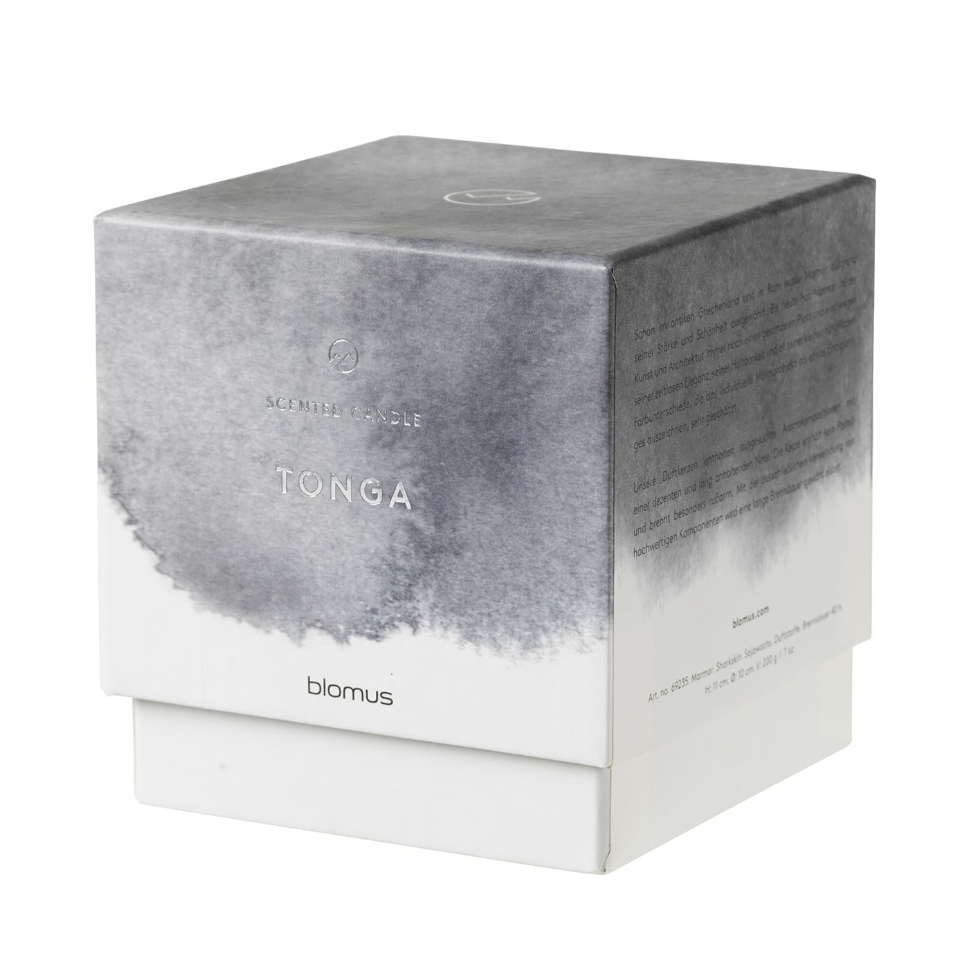 Blomus Duftkerze FRABLE sharkskin grau | Ø 10x11cm - Sir Henrys