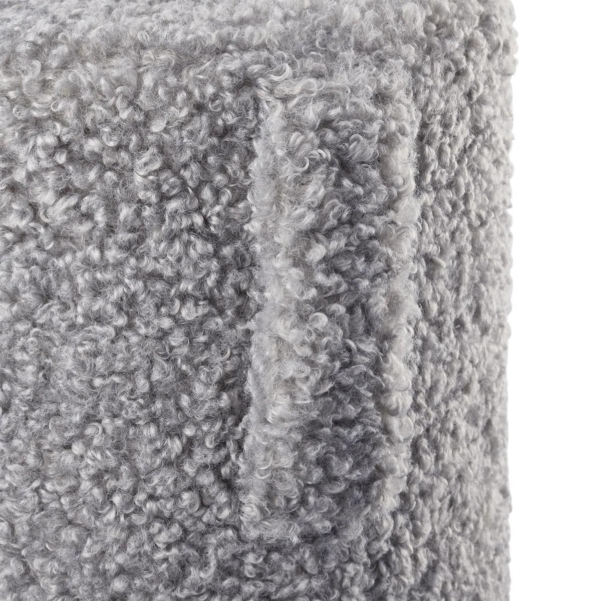 Blomus Hocker TEDDY sharkskin grau | Ø 35x40 cm - Sir Henrys