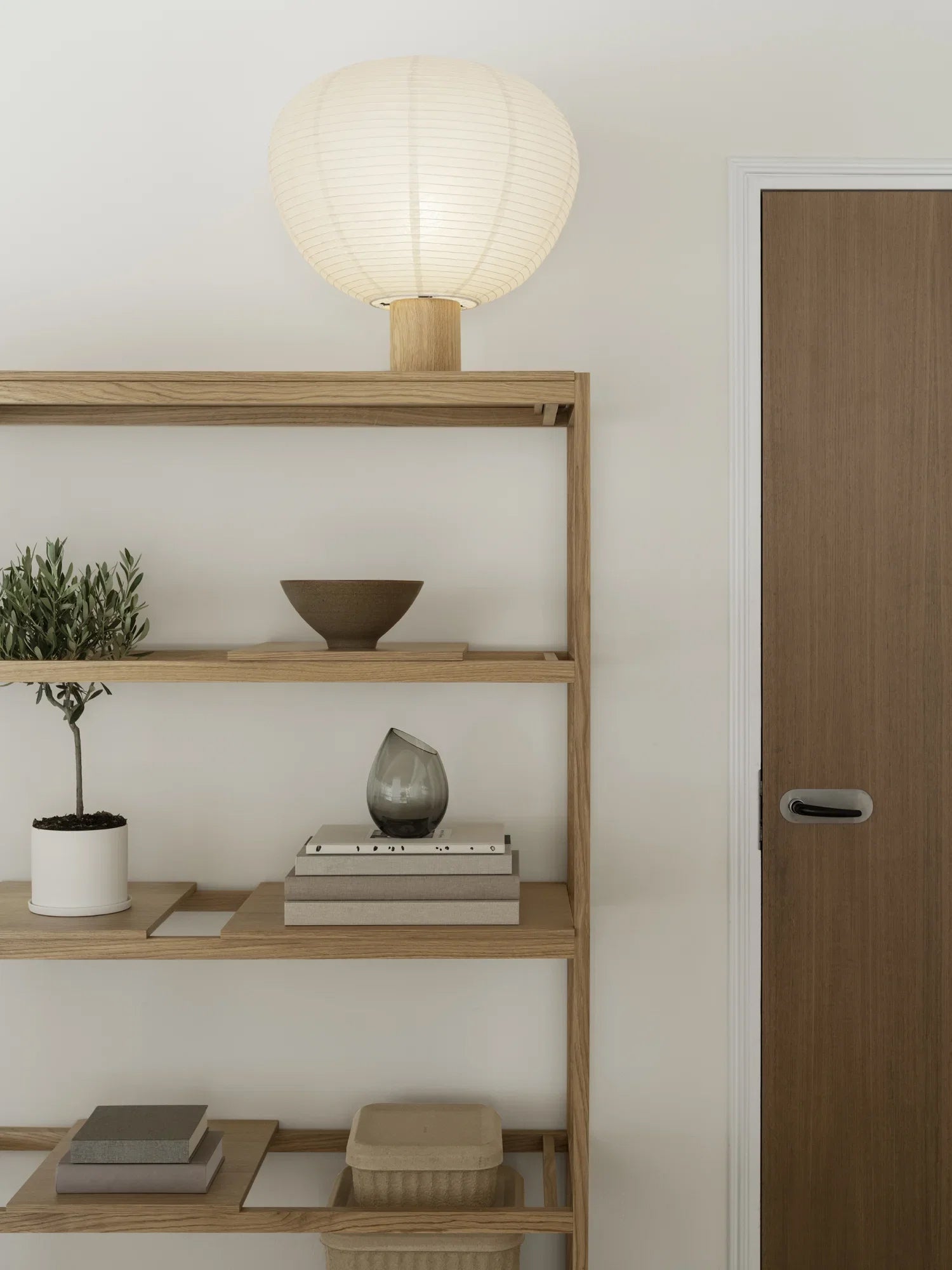Blomus Reispapier Tischlampe KAMI M | Ø47x45cm - Sir Henrys