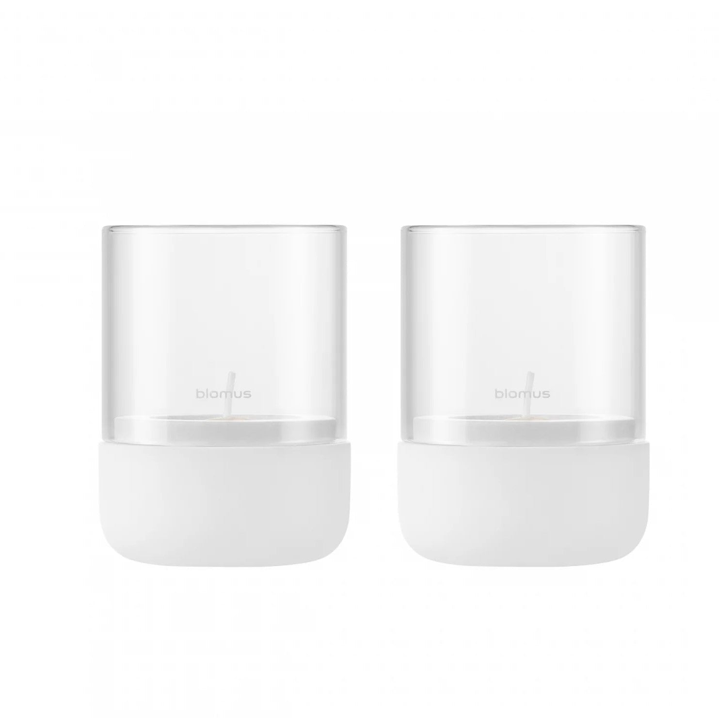 Blomus Windlicht 2er SET CALMA XS lily weiß | Ø7x9,5cm - Sir Henrys