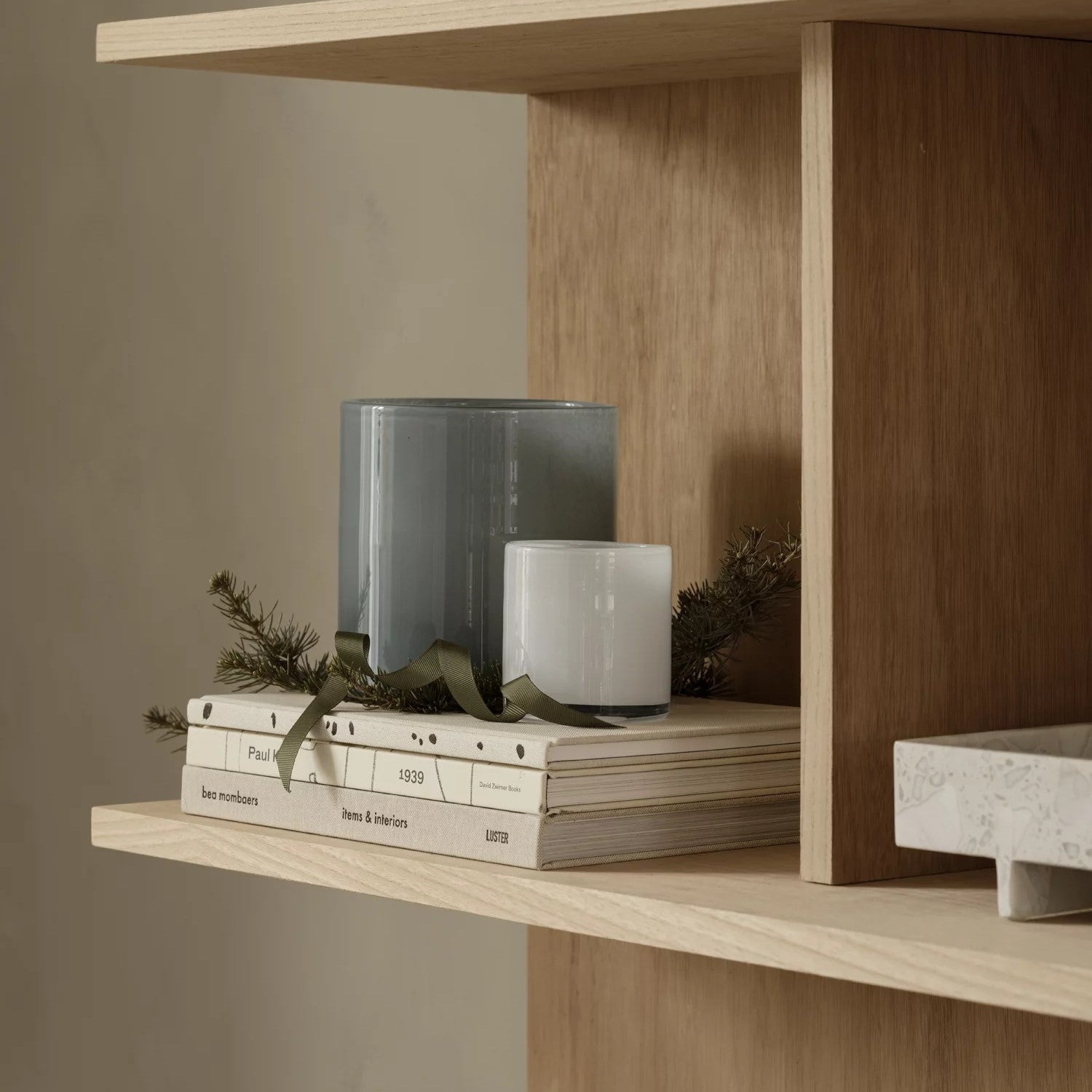 Blomus Windlicht SAGA M blaugrau | 12x12 cm - Sir Henrys