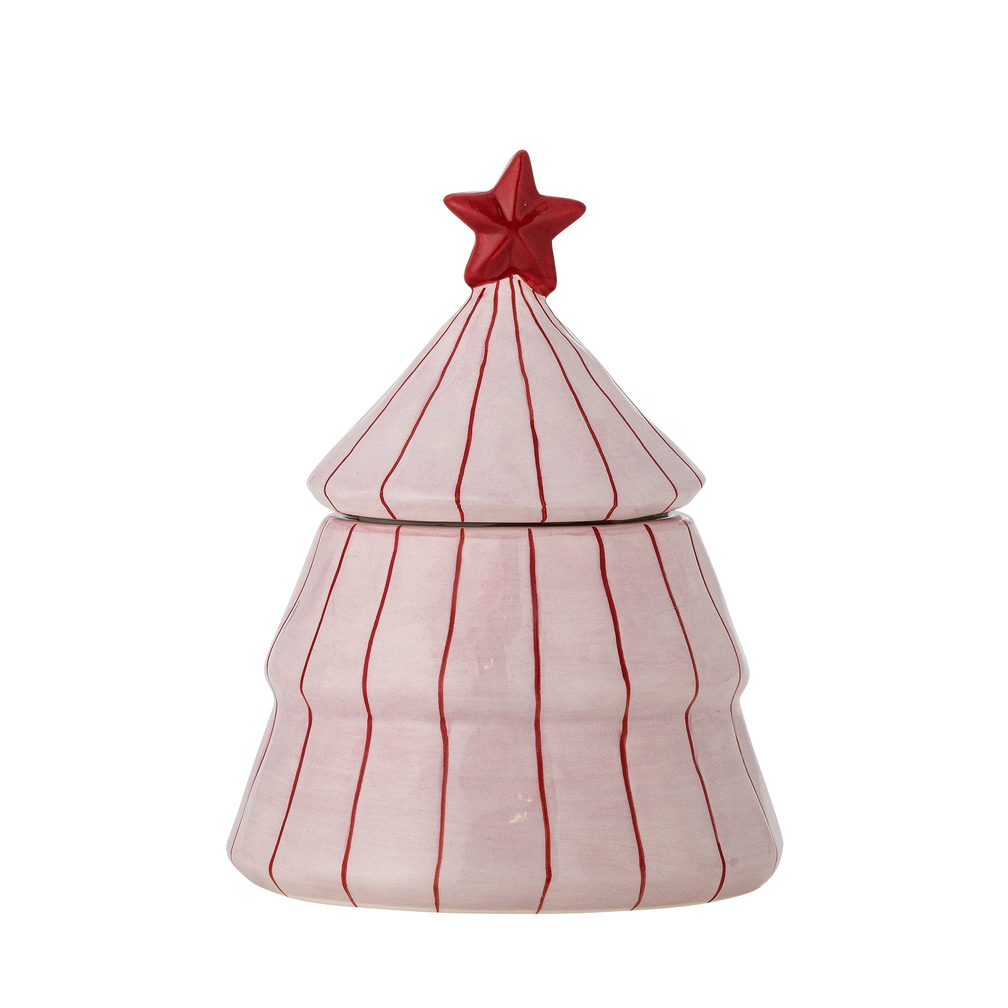 Bloomingville Aufbewahrungsdose SHIRLY rosa gestreift | Ø12x16cm - Sir Henrys