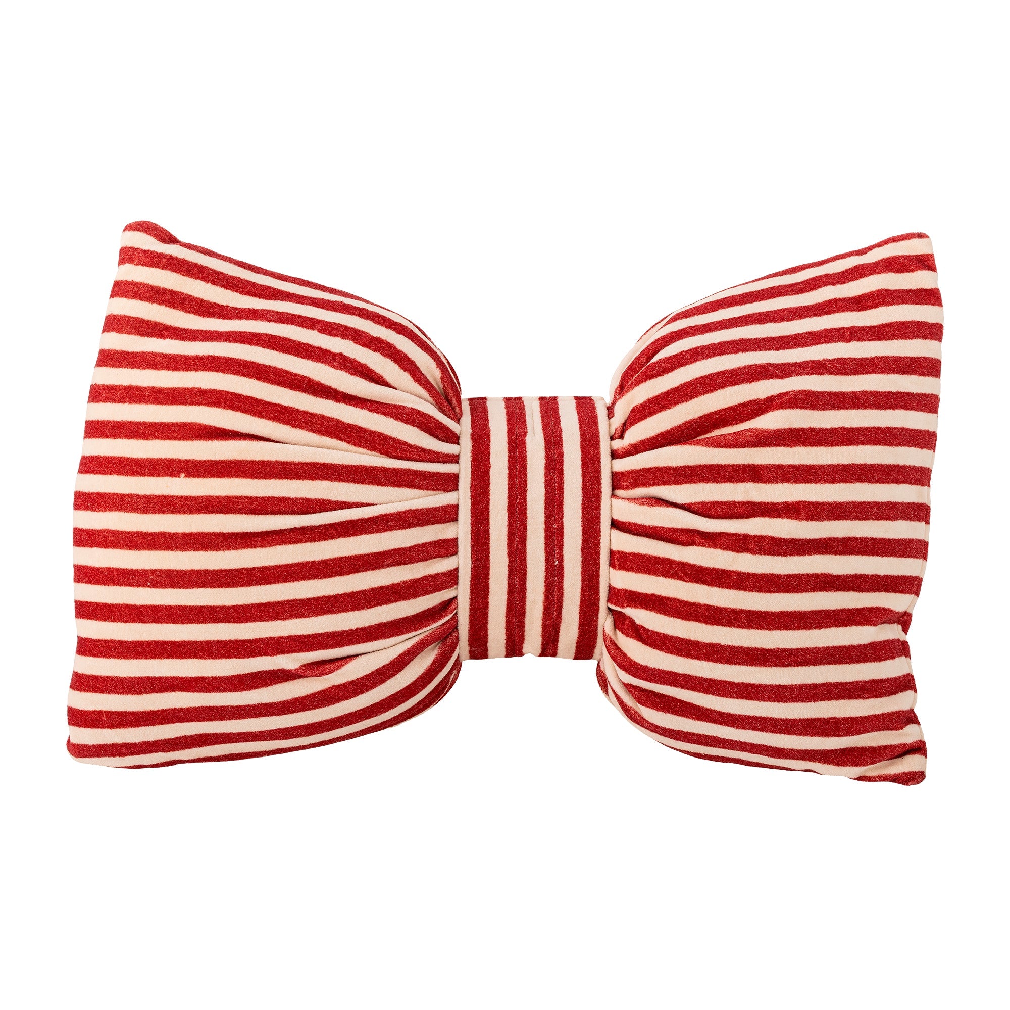Bloomingville Kissen LIVIA rot weiß gestreift | 45x30cm - Sir Henrys