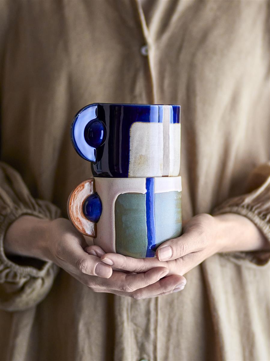 Bloomingville Tasse BOLIVIA bunt 2er Set | Ø9x8cm - Sir Henrys