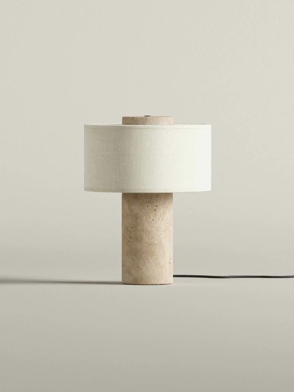 Blossholm Tischleuchte AURIE LARGE Travertine | Ø 26x35cm - Sir Henrys