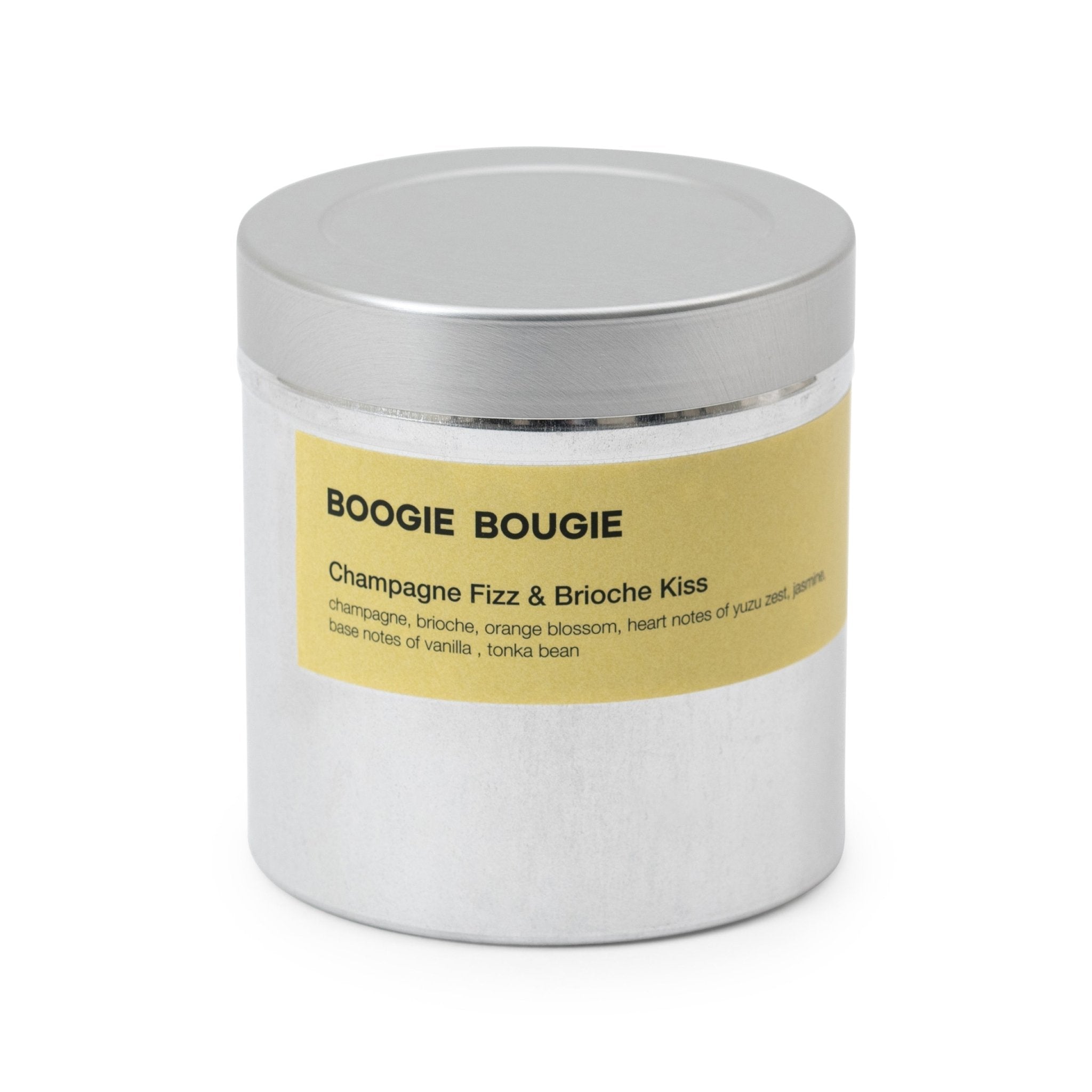 Boogie Bougie Duftkerze CHAMPAGNE FIZZ & BRIOCHE KISS | Ø7,5x8cm 250g - Sir Henrys