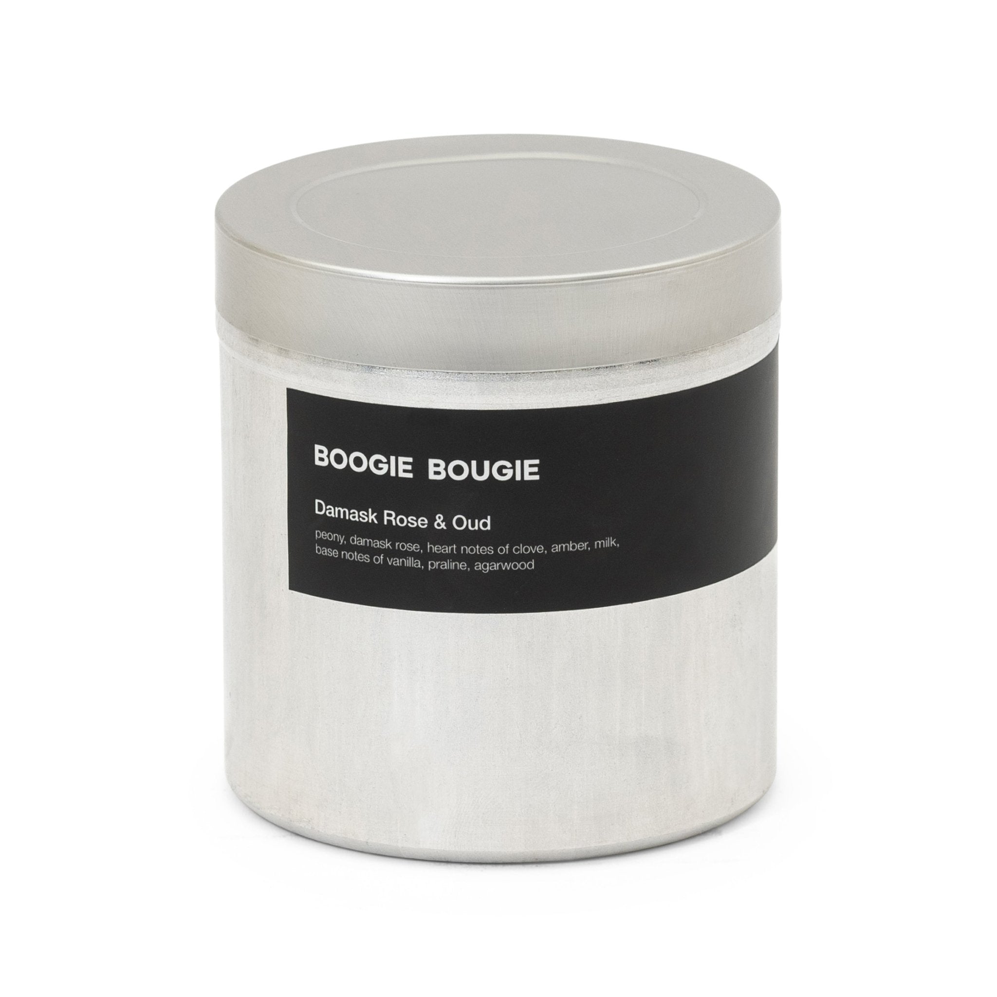 Boogie Bougie Duftkerze DAMASK ROSE & OUD | Ø9,6x10cm 520g - Sir Henrys