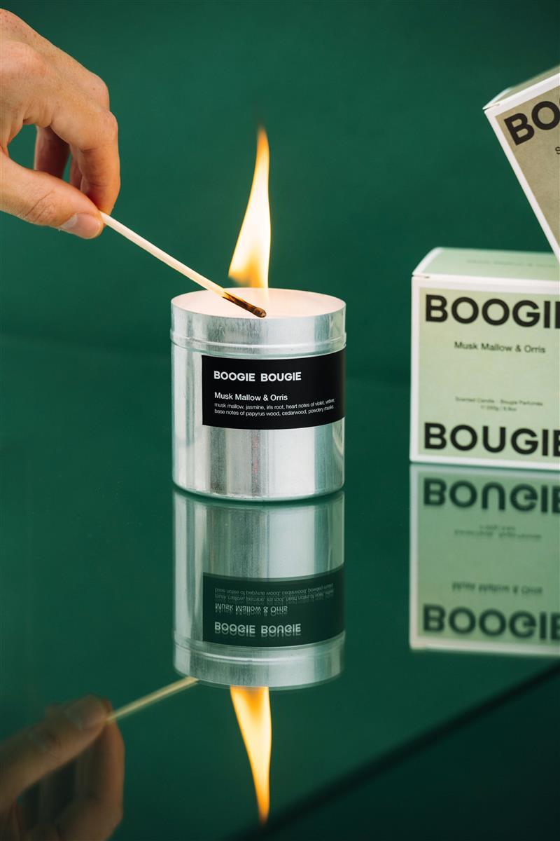 Boogie Bougie Duftkerze MUSK MALLOW & ORRIS | Ø7,5x8cm 250g - Sir Henrys