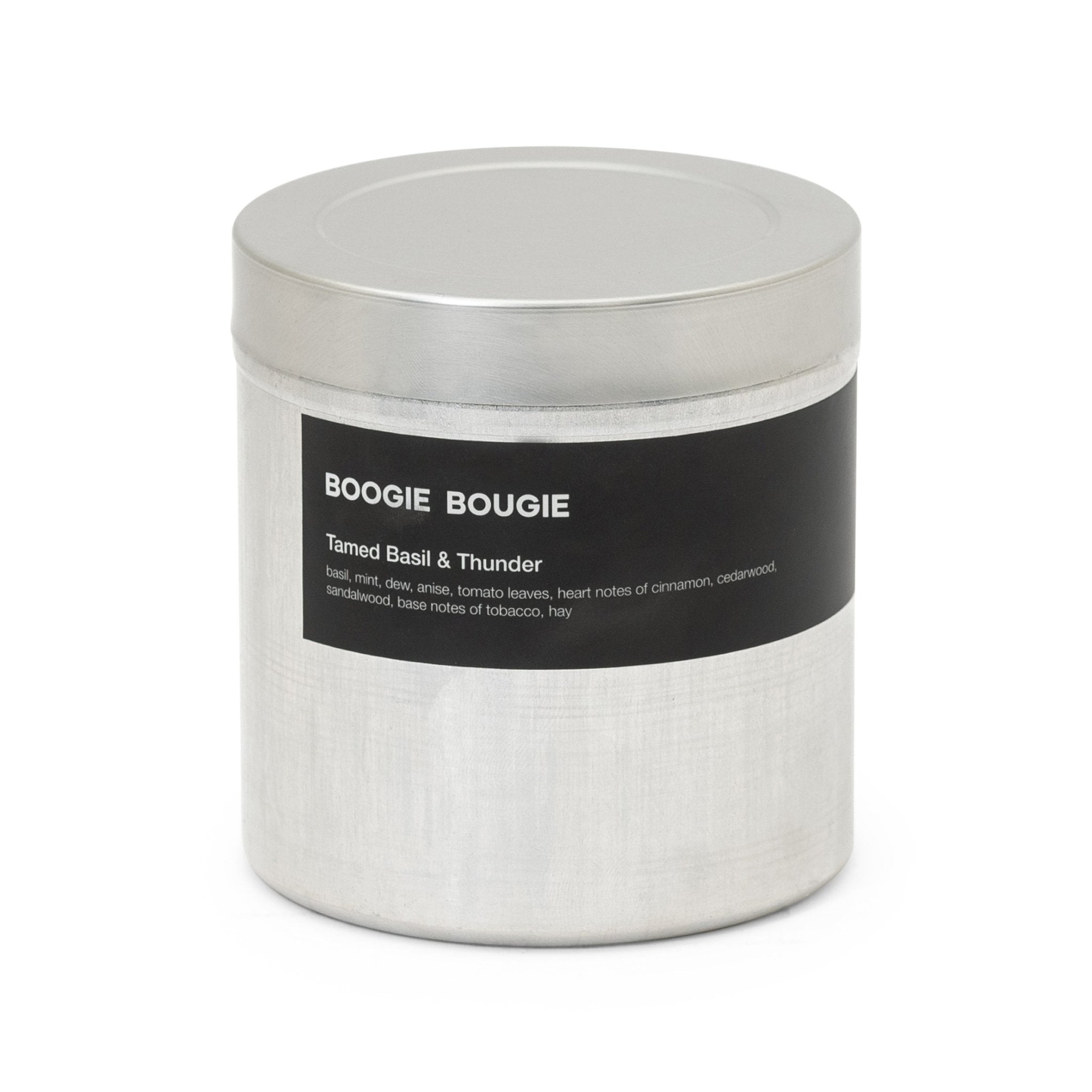 Boogie Bougie Duftkerze TAMED BASIL & THUNDER | Ø9,6x10cm 520g - Sir Henrys