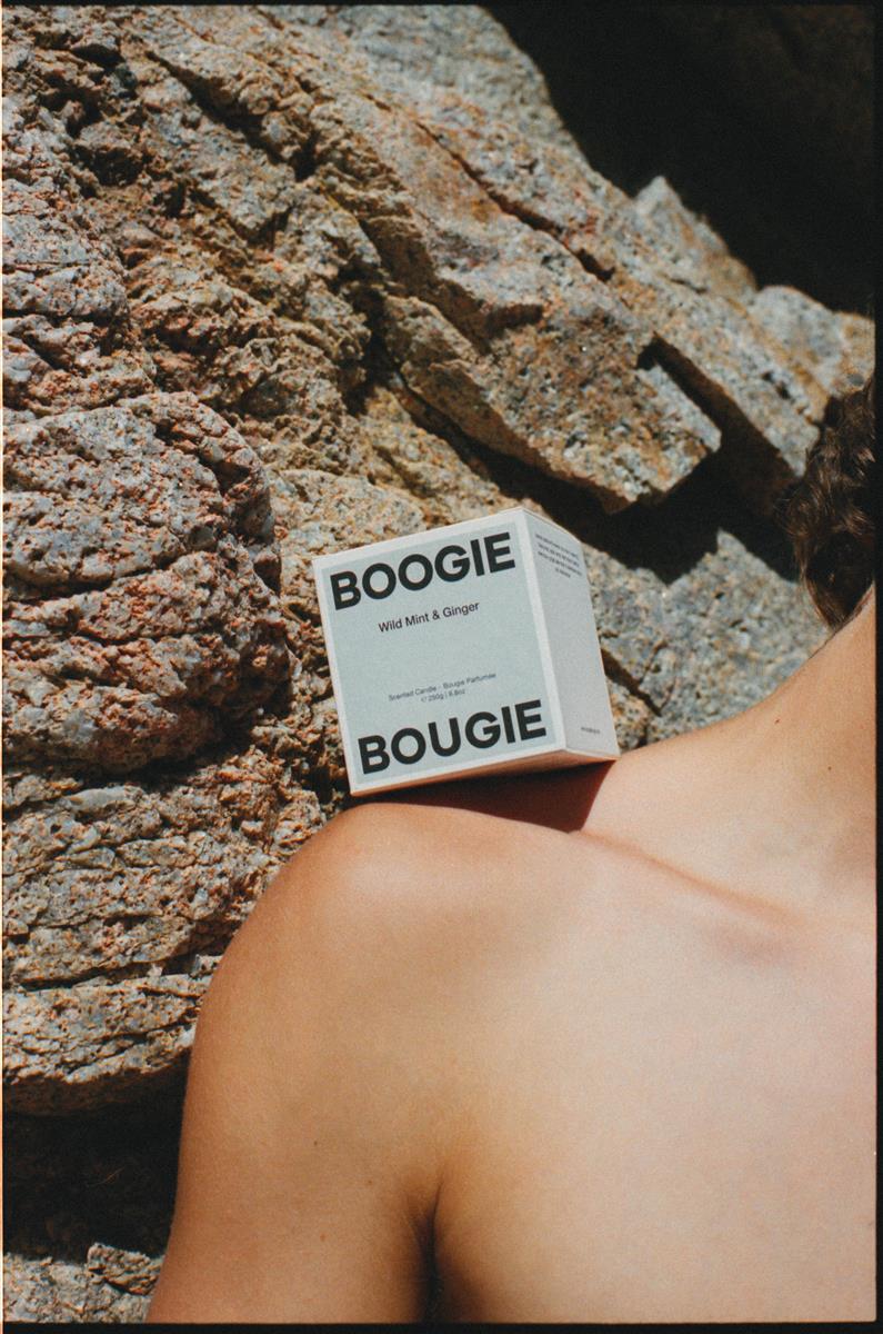 Boogie Bougie Duftkerze WILD MINT & GINGER | Ø7,5x8cm 250g - Sir Henrys