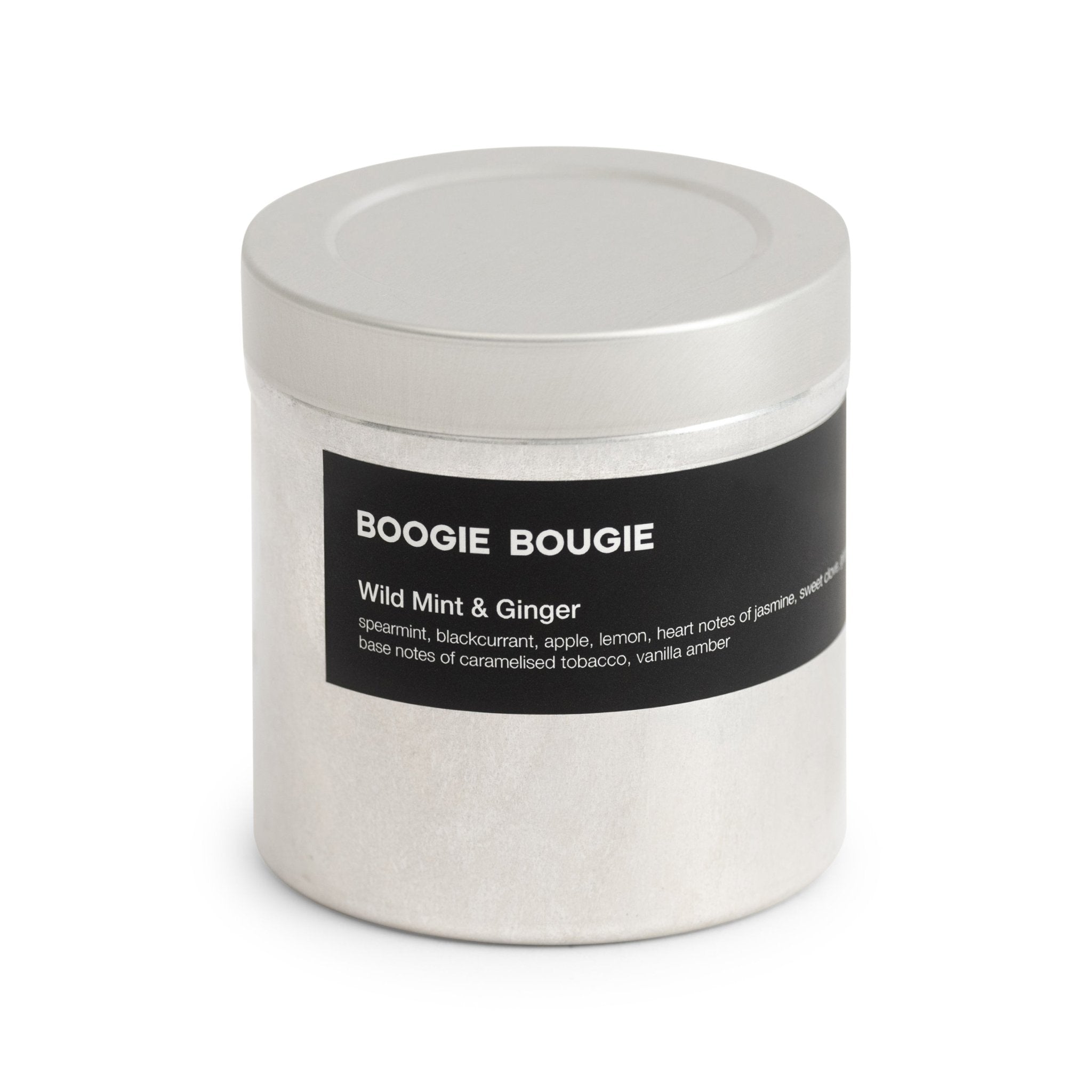 Boogie Bougie Duftkerze WILD MINT & GINGER | Ø7,5x8cm 250g - Sir Henrys