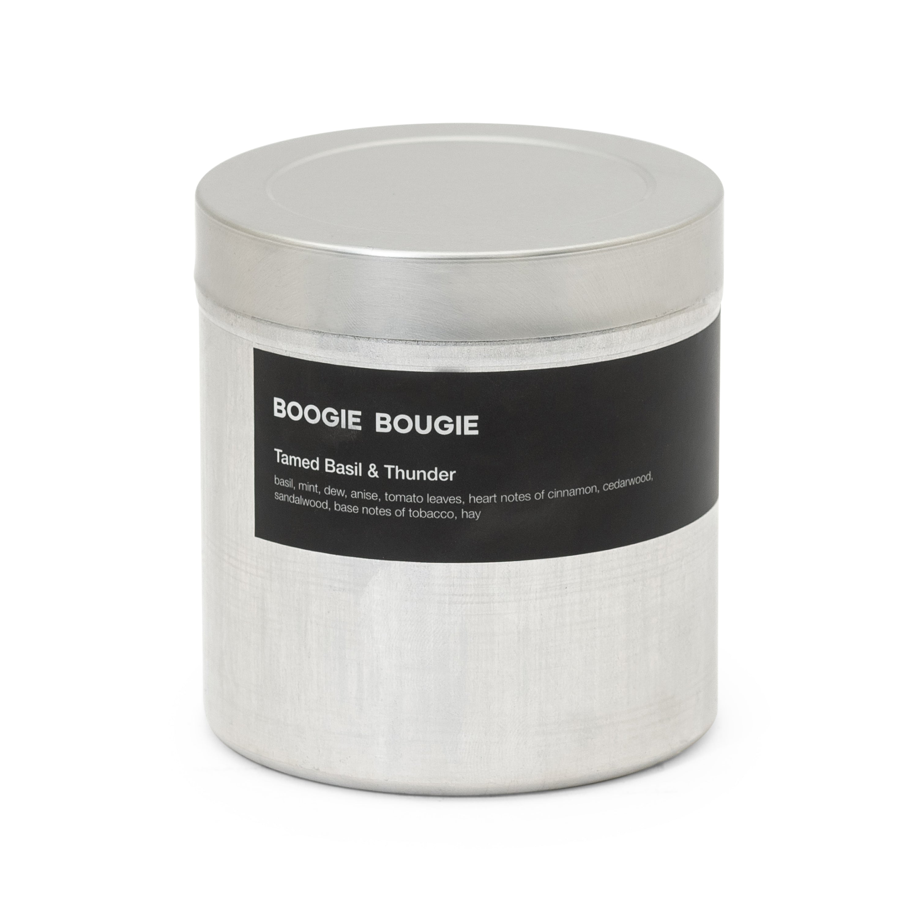 Boogie Bougie Duftkerze TAMED BASIL & THUNDER | Ø9,6x10cm 520g