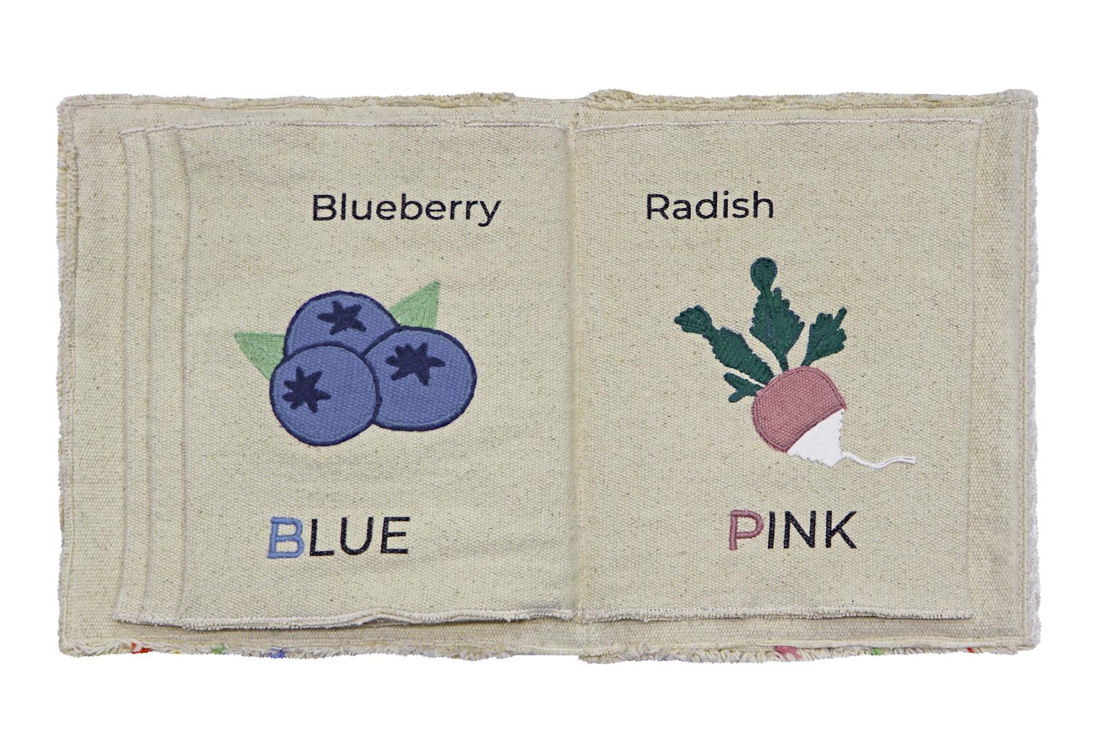 Lorena Canals Stoffbuch SENSORY BOOK COLOURS | 22x28cm