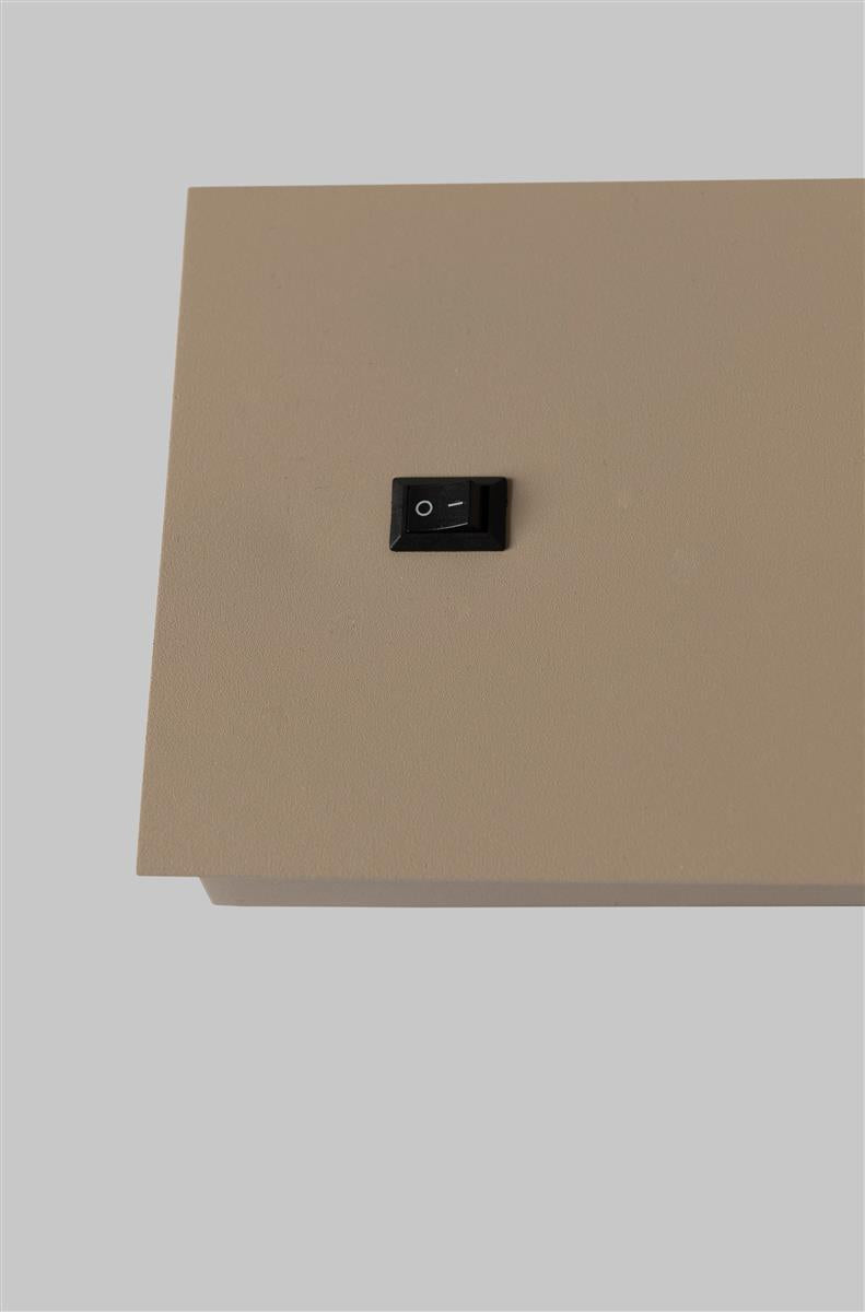 It's about RoMi Tischlampe BOSTON sandfarben | 17x18x44cm