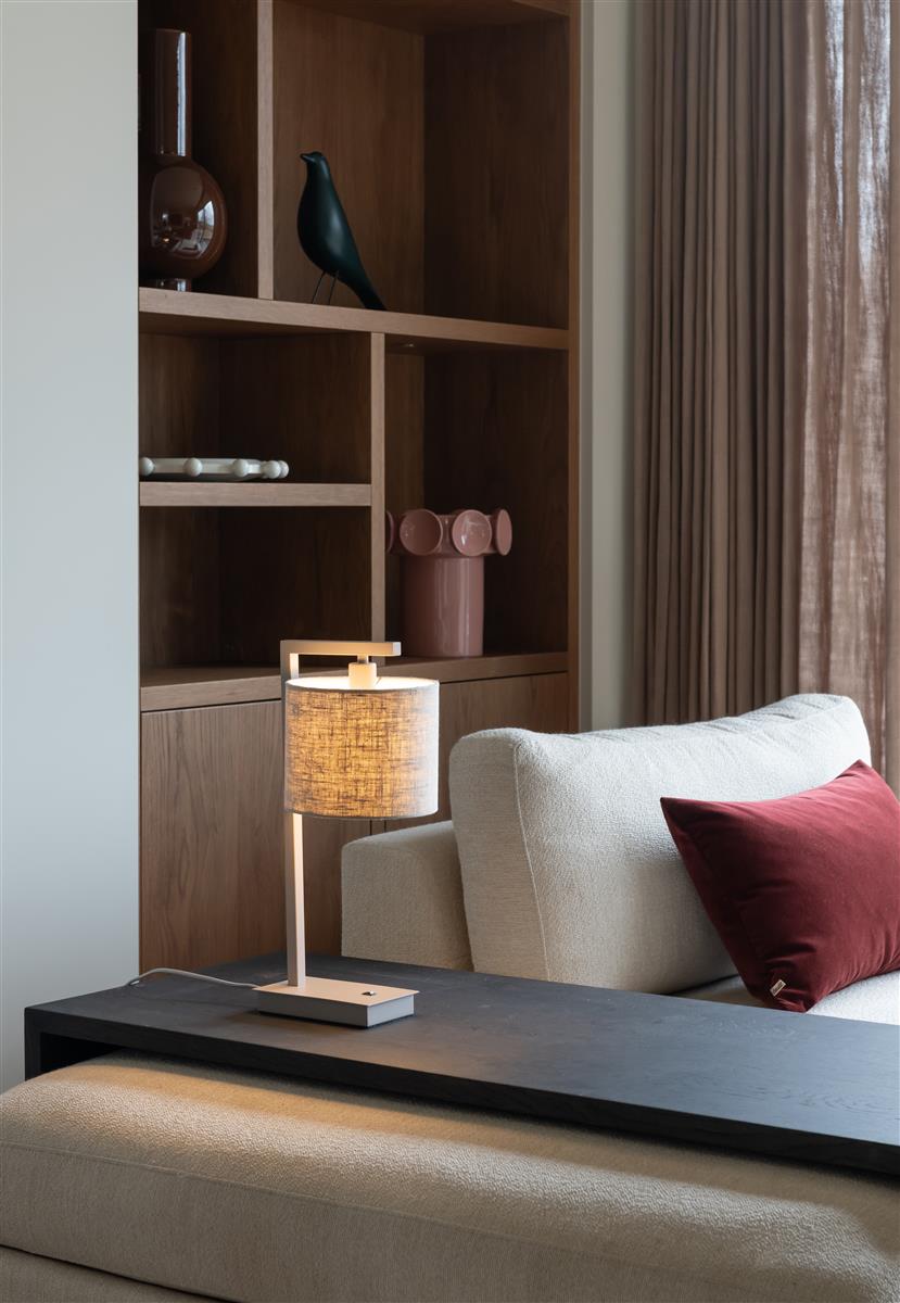 It's about RoMi Tischlampe BOSTON sandfarben | 17x18x44cm