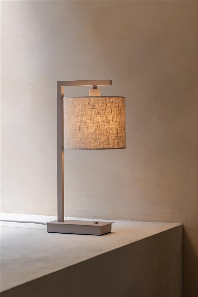 It's about RoMi Tischlampe BOSTON sandfarben | 17x18x44cm