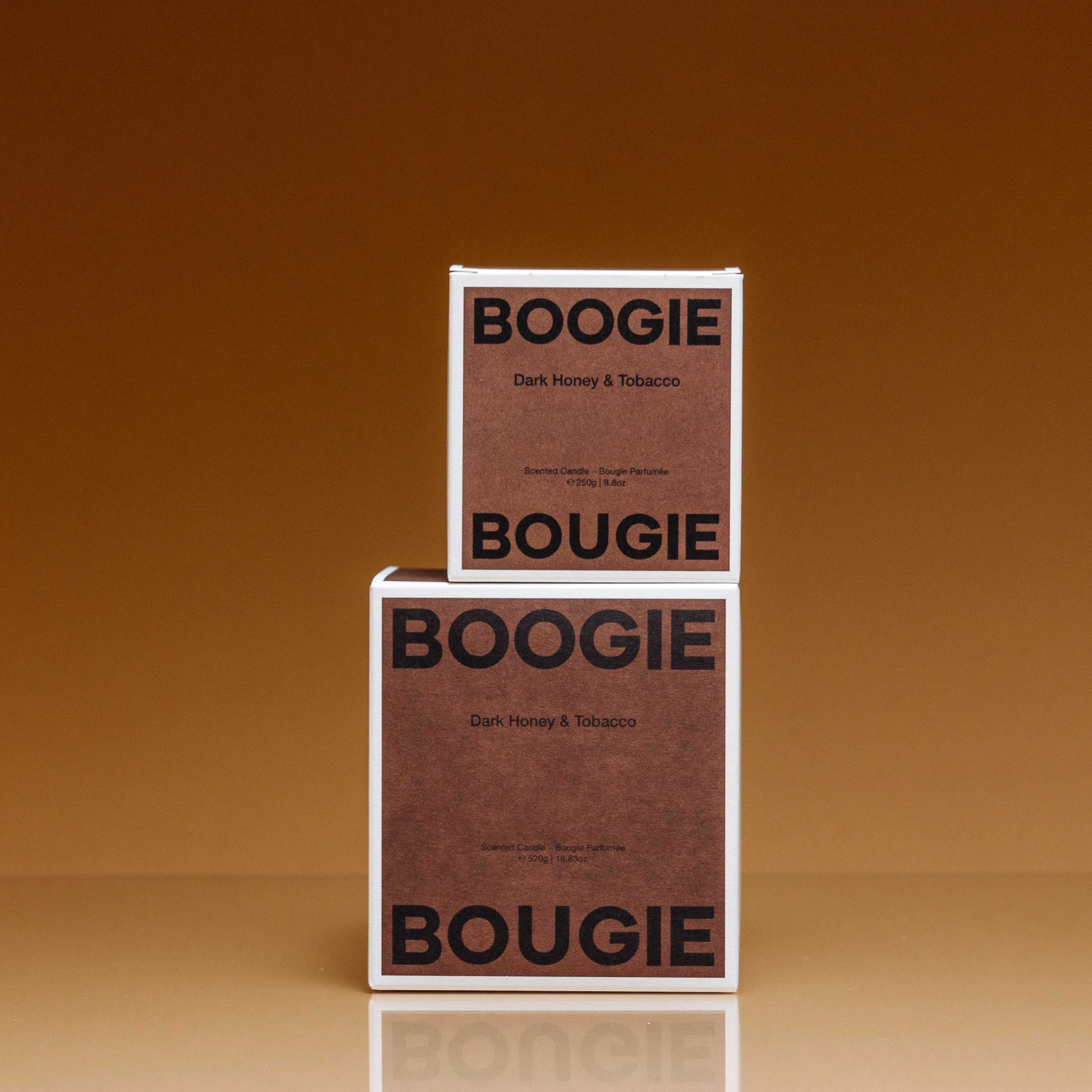 Boogie Bougie Duftkerze DARK HONEY & TOBACCO | Ø9,6x10cm 520g