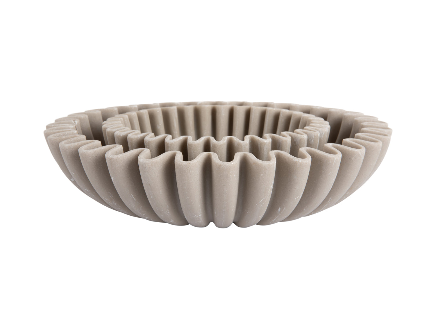 Present time Schale WAVE L light grey | Ø20x6,5cm
